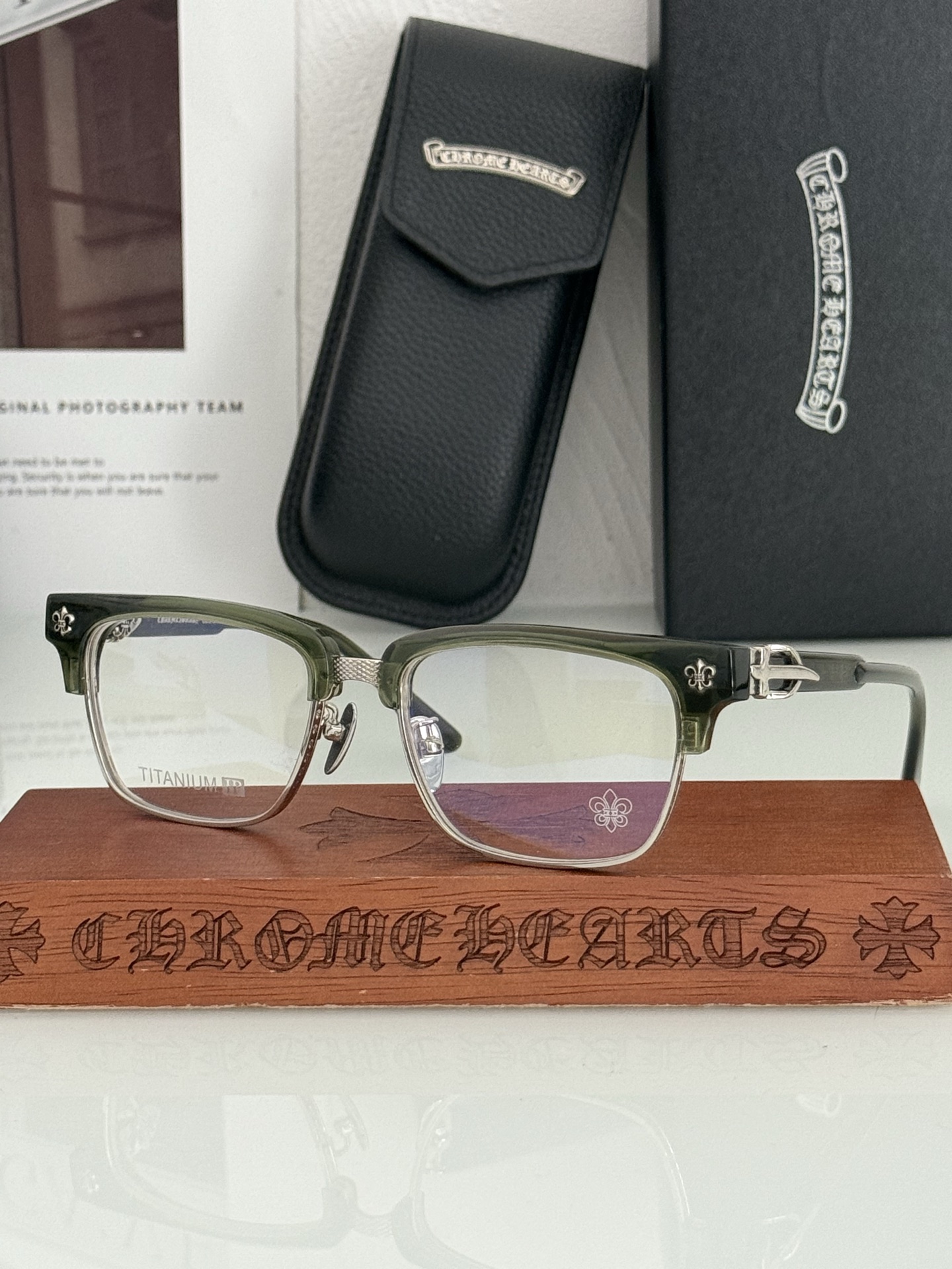 钛 重工新品眉架〰️CHROME HEART 立体切割工艺制作 质感满分 CH8206 SIZE:54口18-155  