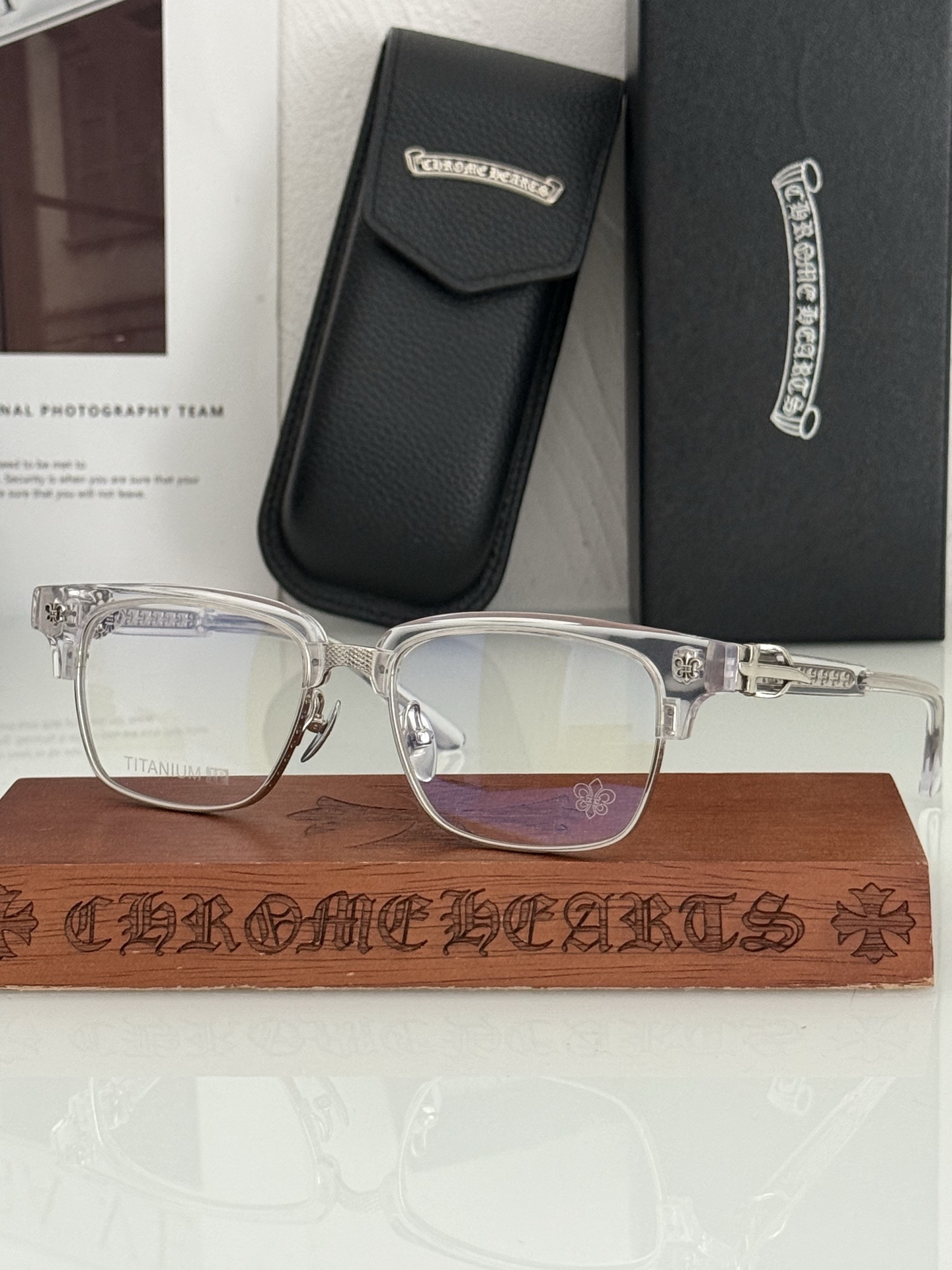 钛 重工新品眉架〰️CHROME HEART 立体切割工艺制作 质感满分 CH8206 SIZE:54口18-155  