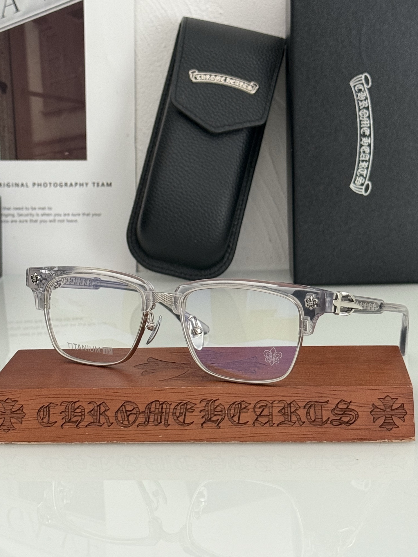 钛 重工新品眉架〰️CHROME HEART 立体切割工艺制作 质感满分 CH8206 SIZE:54口18-155  