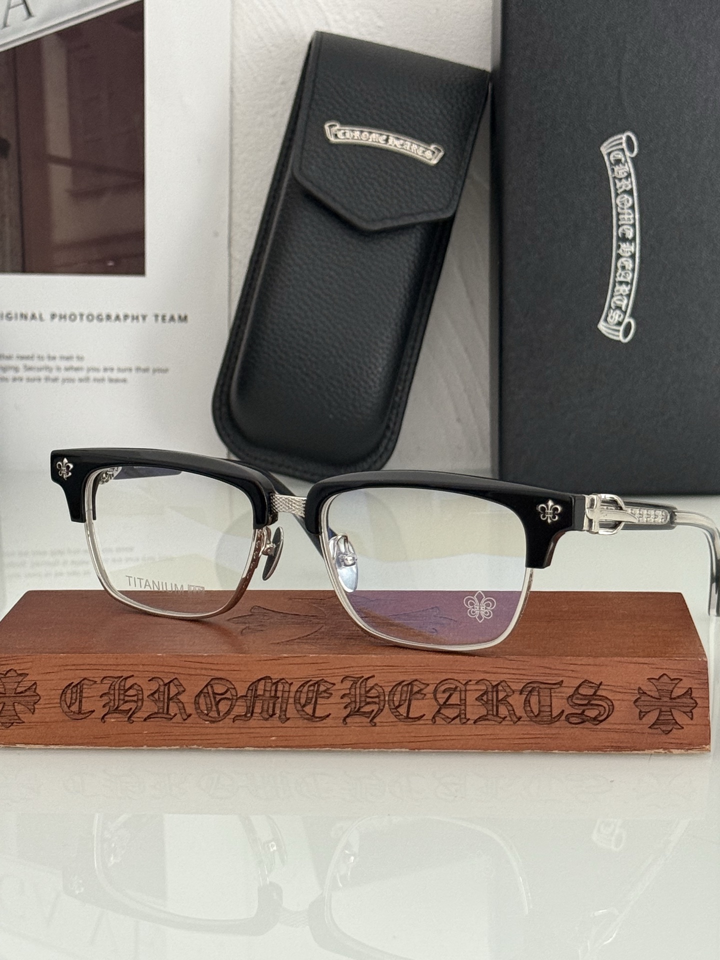 钛 重工新品眉架〰️CHROME HEART 立体切割工艺制作 质感满分 CH8206 SIZE:54口18-155  