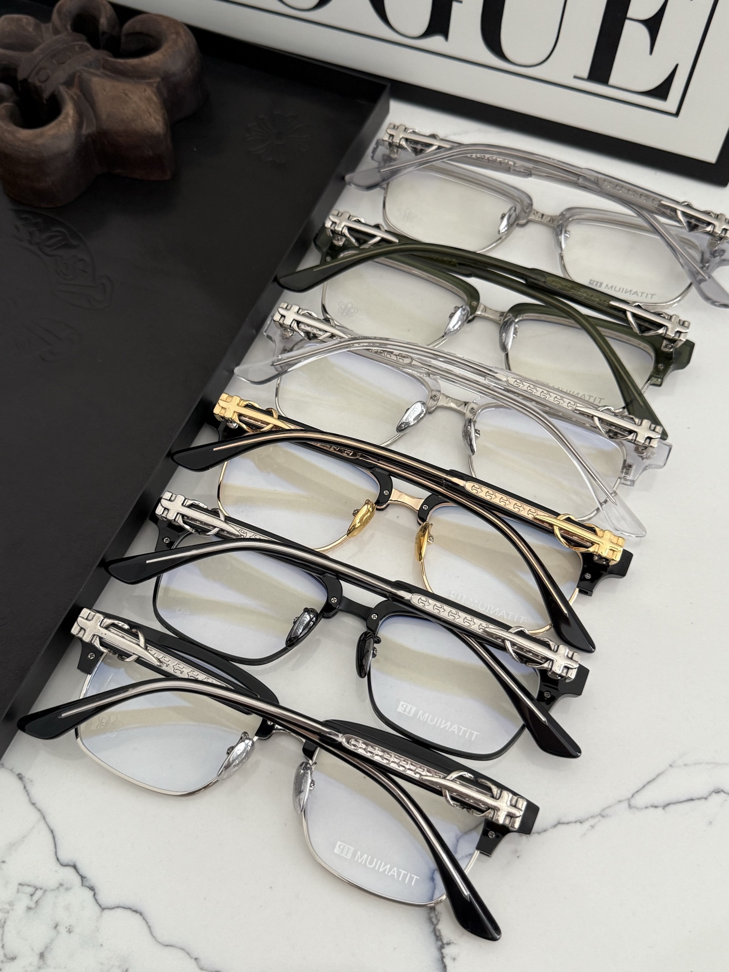 钛 重工新品眉架〰️CHROME HEART 立体切割工艺制作 质感满分 CH8206 SIZE:54口18-155 