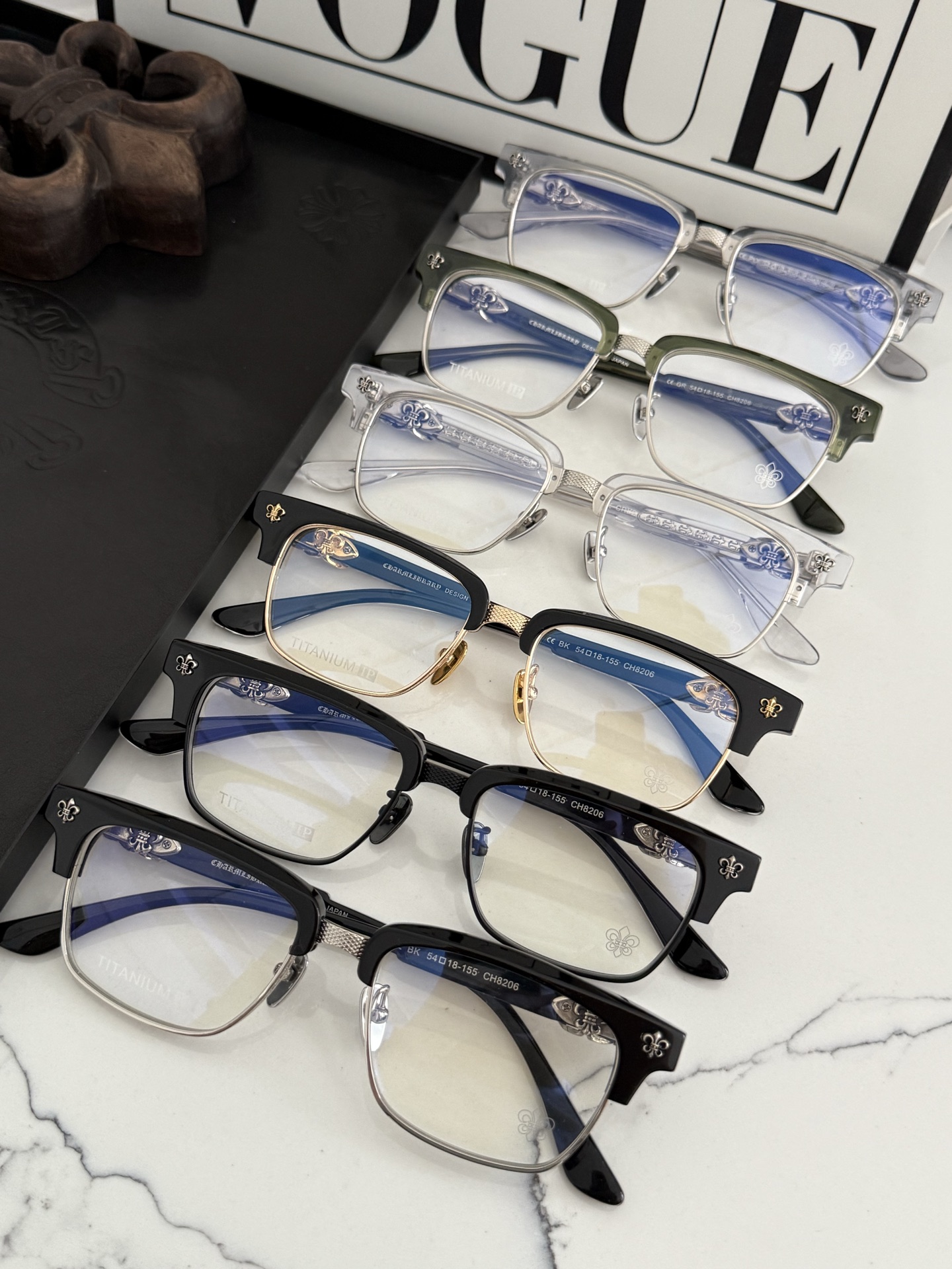 钛 重工新品眉架〰️CHROME HEART 立体切割工艺制作 质感满分 CH8206 SIZE:54口18-155 
