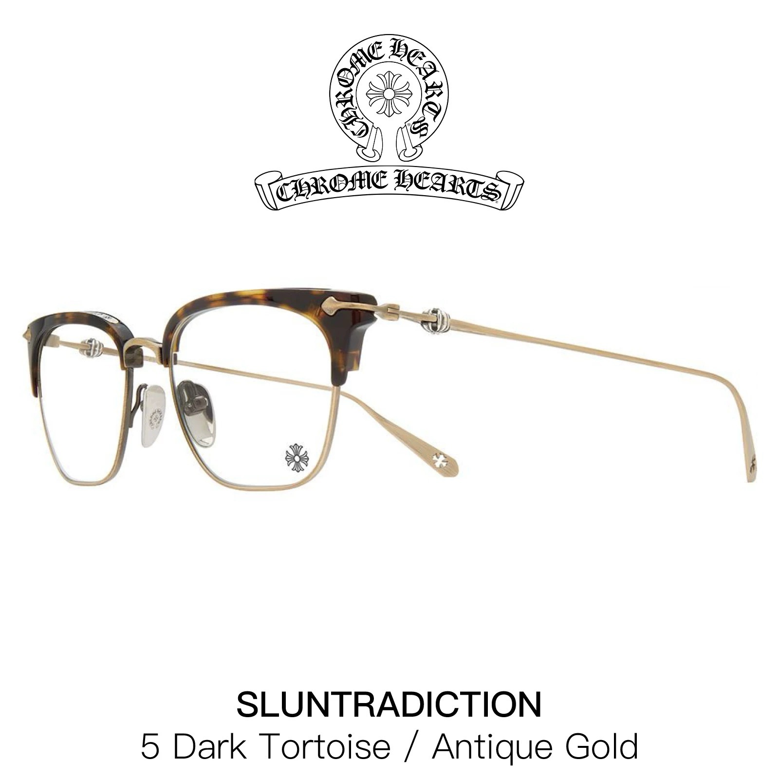 Get❗️CHROME HEART 超多明星都在戴 经典永恒♾️ SLUNTRADICTION  SIZE：54-21-