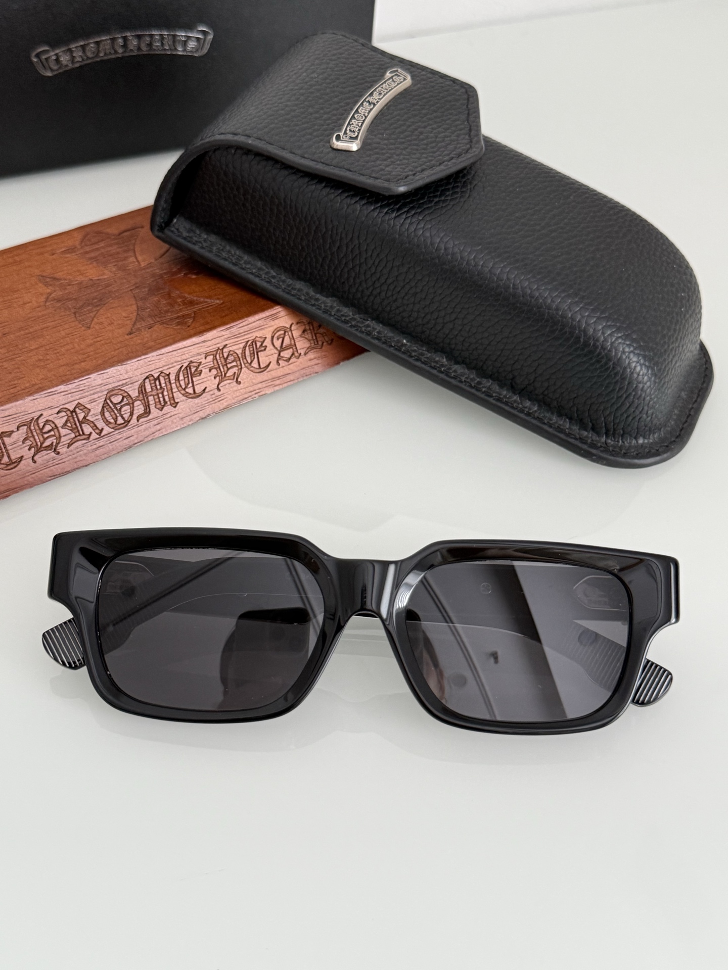 CHROME HEART太阳镜🕶️ THICK SIZE:55口18-148