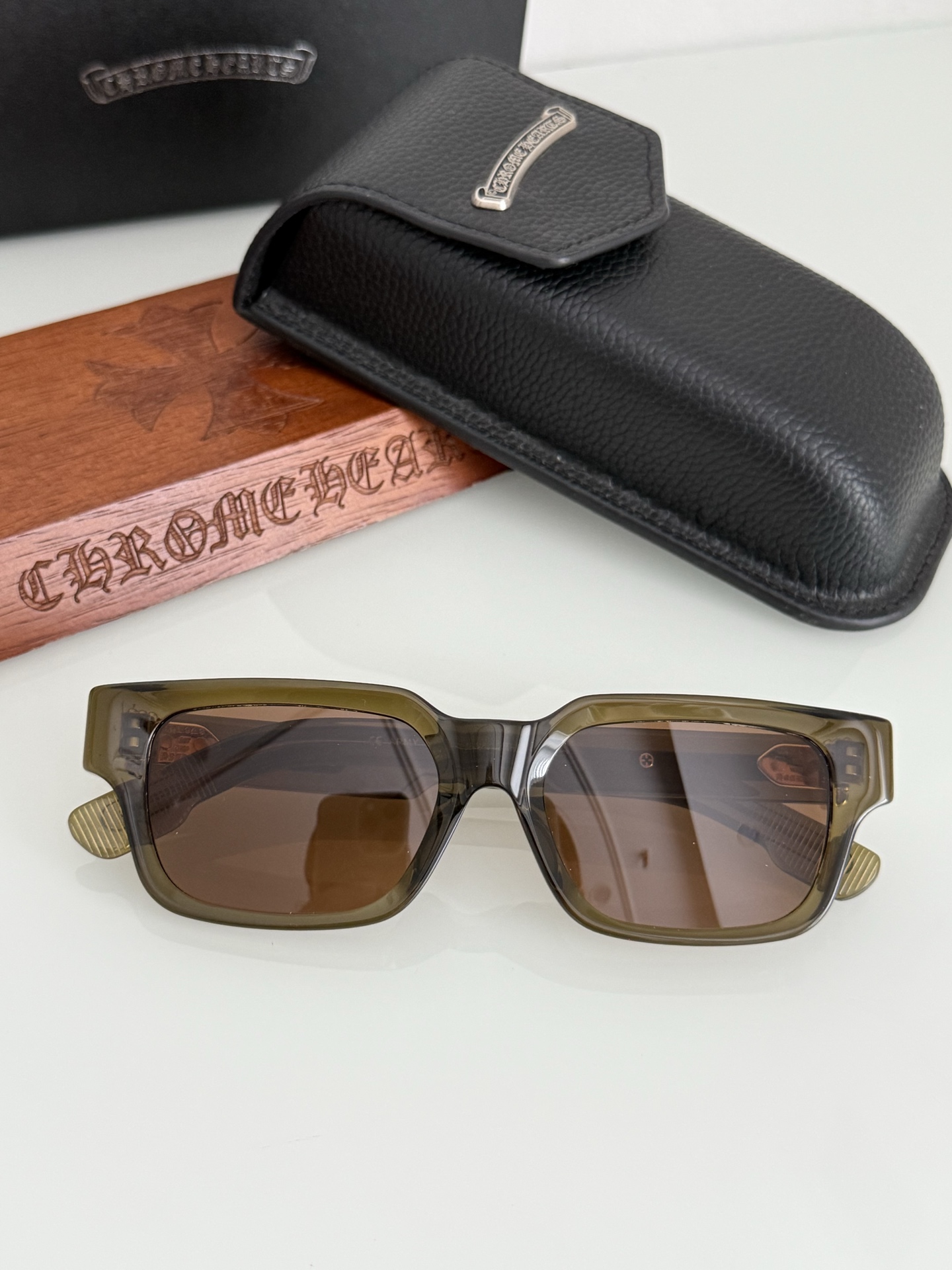 CHROME HEART太阳镜🕶️ THICK SIZE:55口18-148
