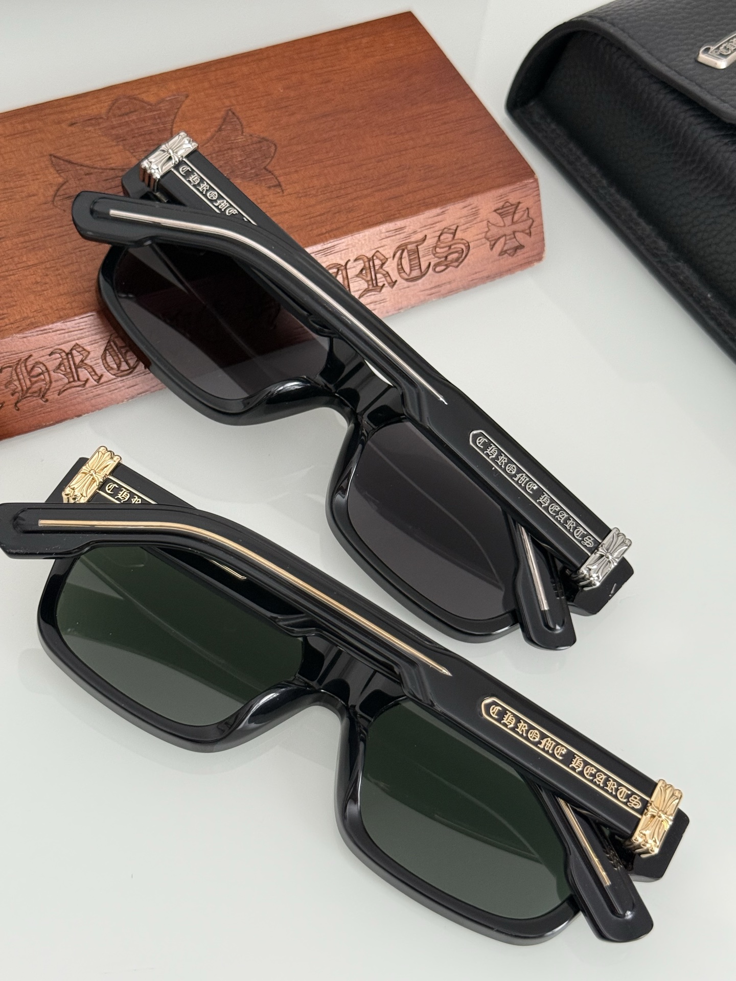 CHROME HEART太阳镜🕶️ THICK SIZE:55口18-148