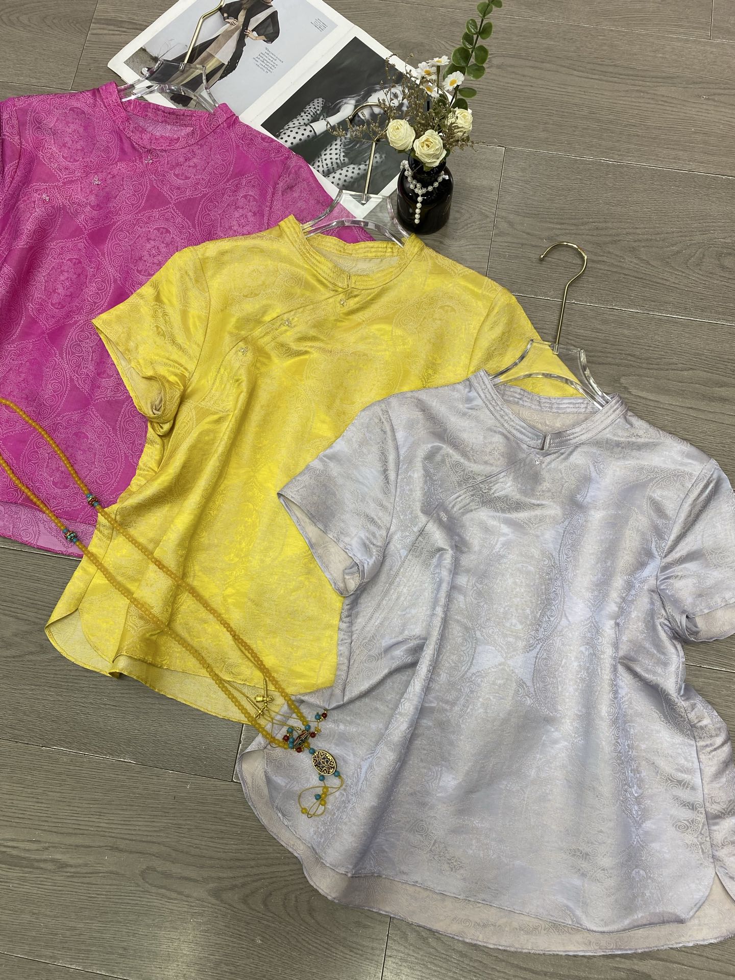 High Quality Women’s Clothes with Fragrance, 100% Silk, Various Colors and Sizes - 图片 6