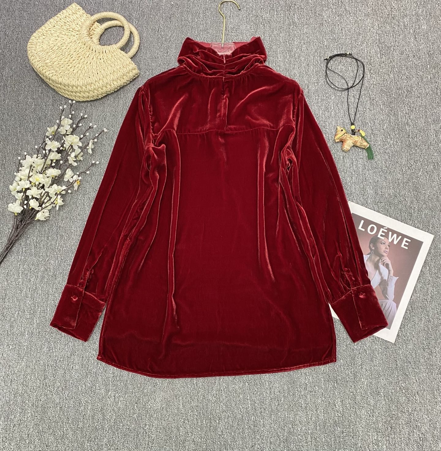 Elegant Silk Velvet Top: Versatile, High-Quality, and Comfortable Blouse 8 i1765162017072 8551 0 6