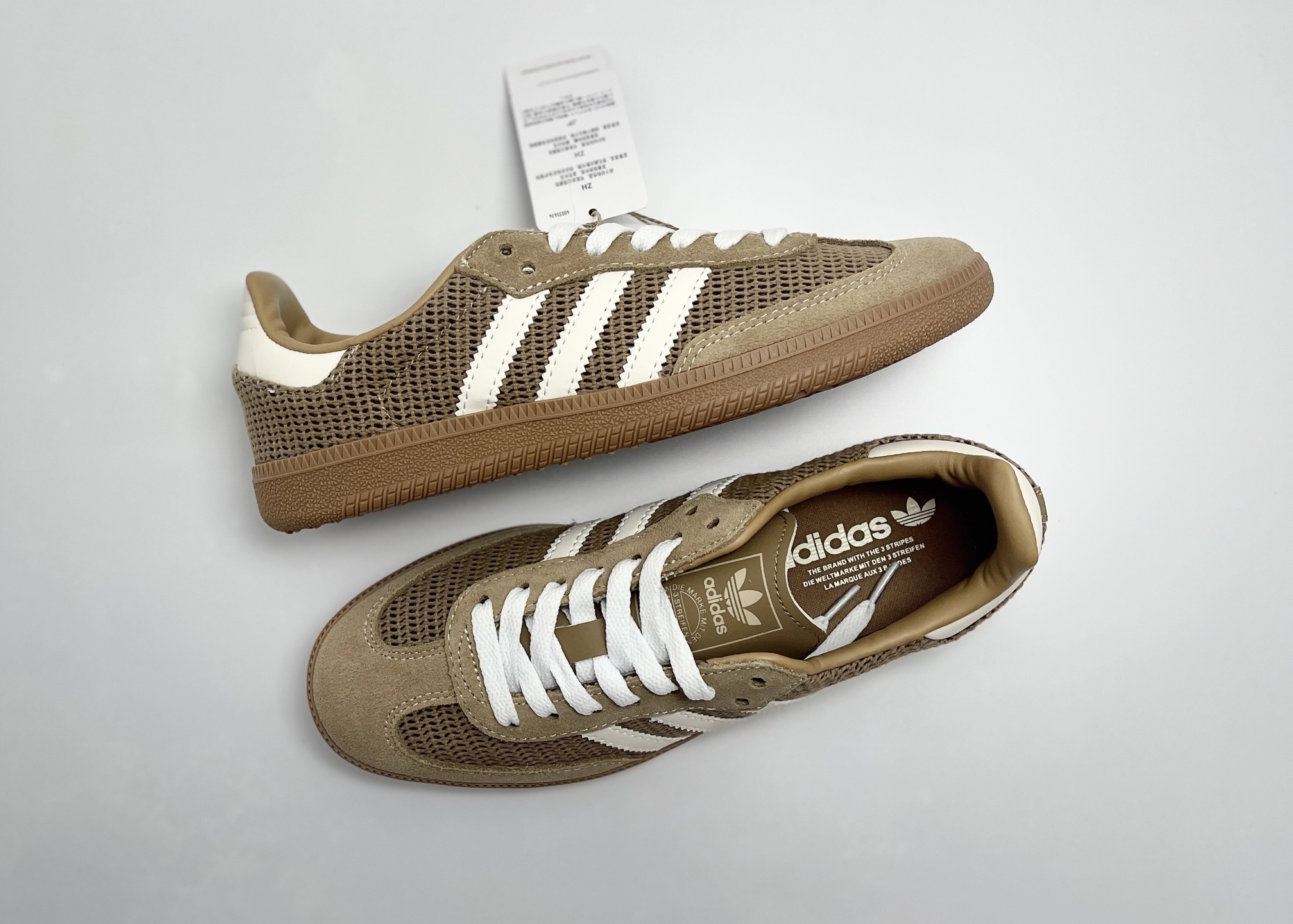 NO:664755,P Pure original in stock Adidas AD Originals Samba OG Samba series gentlemen's moral training football style versatile low-top casual sports sneakers 'Mocha waffle yellow and white raw rubber sole' IG1379 Size 35 36 36 37 38 38 39 40 40 41 42 42 43 44 45,19860909P 纯原 现货 阿迪 AD Originals Samba OG 桑巴舞系列绅士德训足球风百搭低帮休闲运动板鞋“摩卡松饼黄白生胶底”IG1379 尺码35 36 36 37 38 38 39 40 40 41 42 42 43 44 45,,Men's shoes