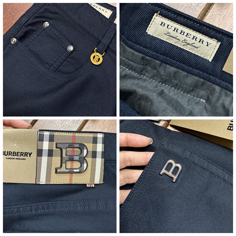 Burberry巴宝莉爆款来袭新款新品专柜有售实体店已极品休闲裤西裤专柜原版1:1好货适合各个年龄段市场