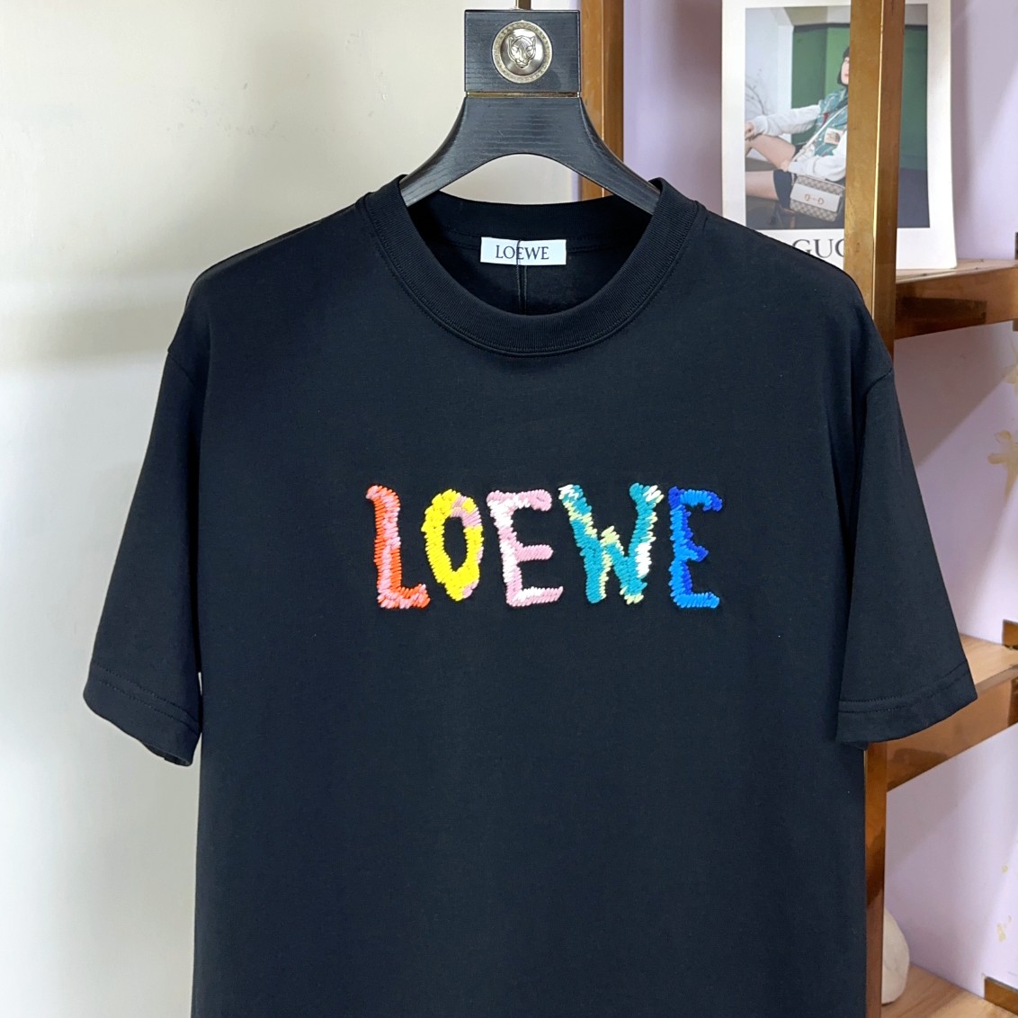 Loewe罗意威胖哥福音最大XL穿200斤顶级圆领休闲短袖高级定制百搭款式任何人都可以轻松驾驭面料全订制