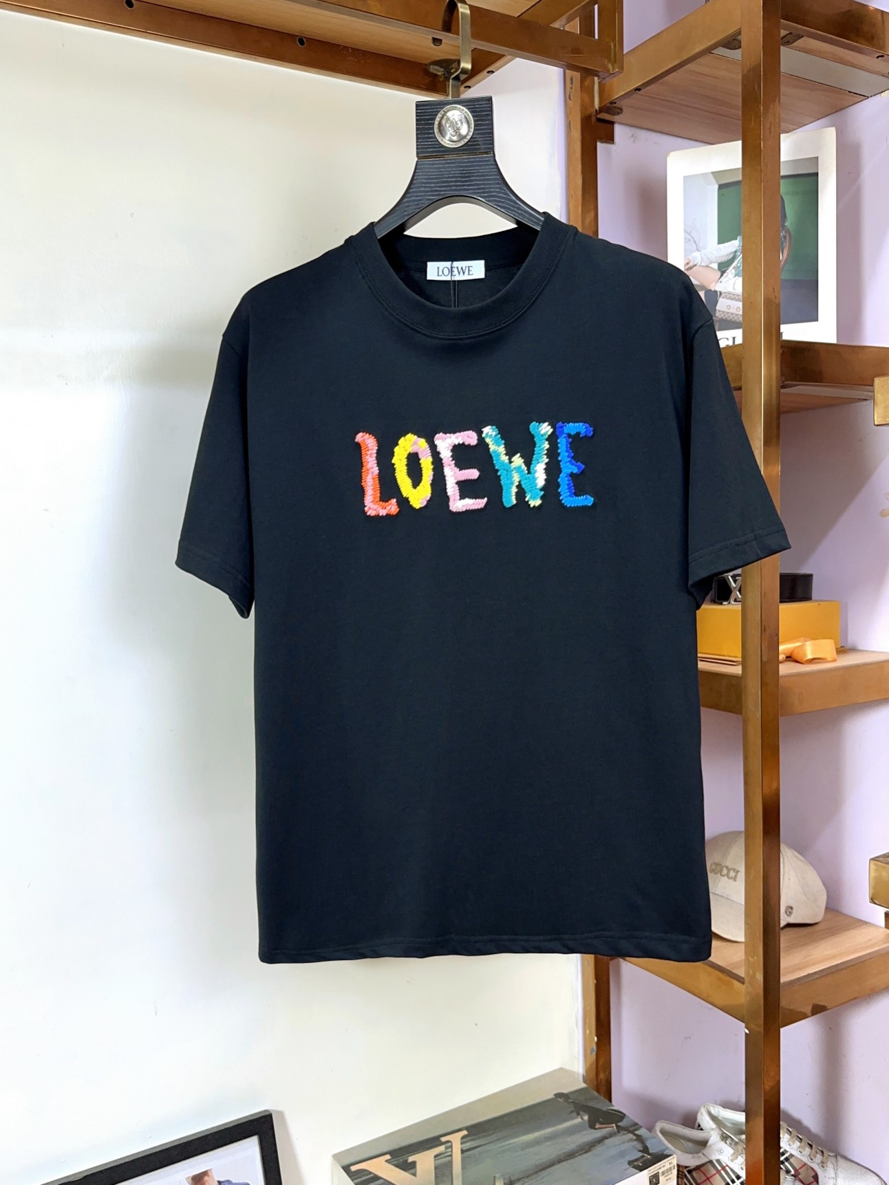 Loewe罗意威胖哥福音最大XL穿200斤顶级圆领休闲短袖高级定制百搭款式任何人都可以轻松驾驭面料全订制