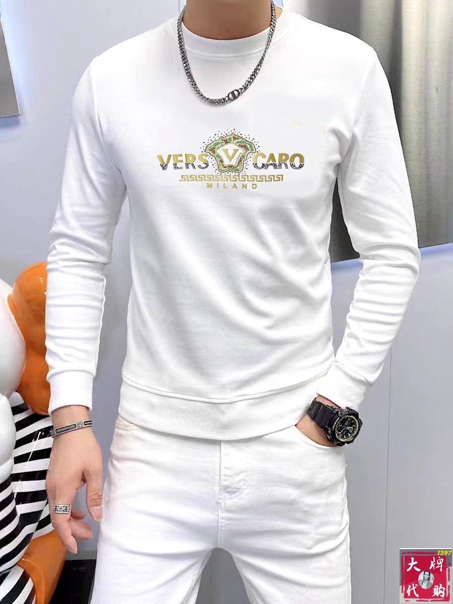  🐮Versace 范思哲 休闲圆领款时尚百搭卫衣，独家定制纯棉380克、科技面料，定制原版螺纹，档次极