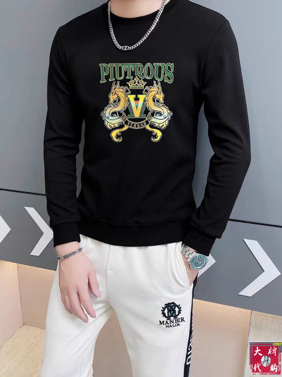  🐮Versace 范思哲 休闲圆领款时尚百搭卫衣，独家定制纯棉380克、科技面料，定制原版螺纹，档次极
