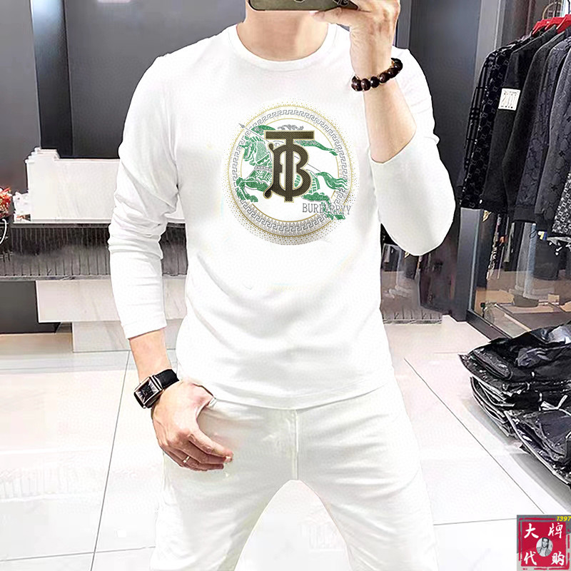  🐮 Burberry 巴宝莉 🔥🆕顶级圆领长袖卫衣👍高级定制百搭款式 任何人都可以轻松驾驭 面料全订制