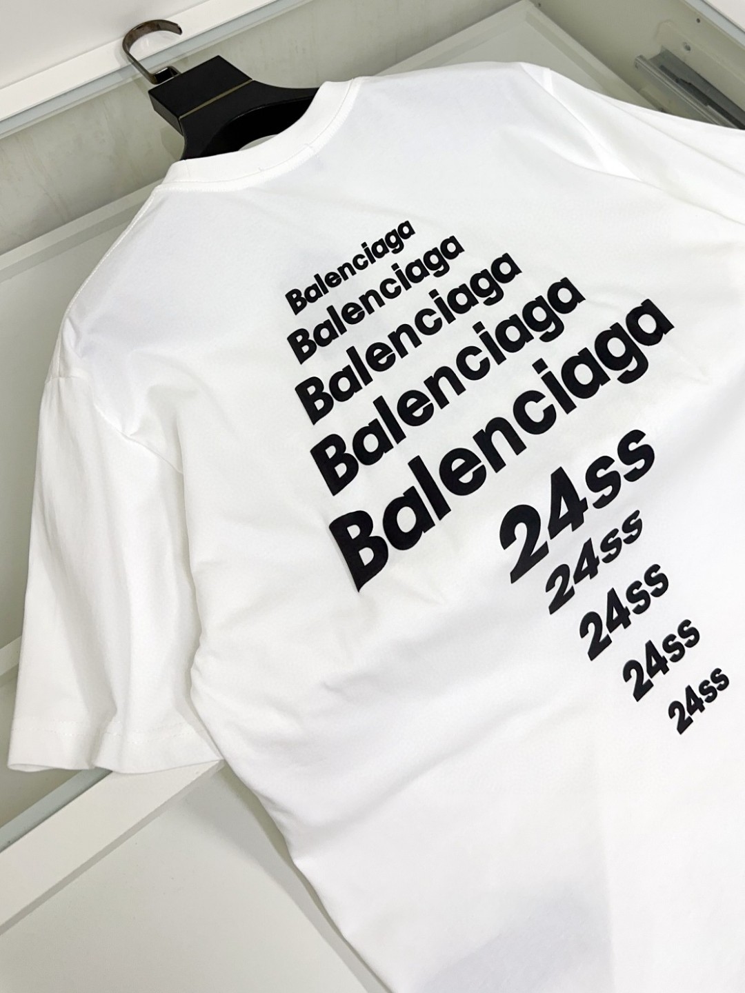 🔥🔥🔥 🐮 Balenciaga 巴黎世家 🔥胖哥福音最大XL可穿200斤🐮高版本 🆕 顶级圆领休闲短袖