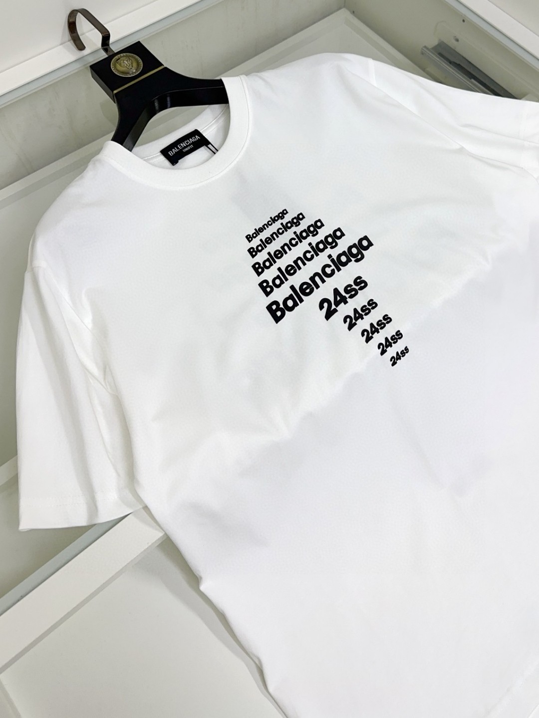 🔥🔥🔥 🐮 Balenciaga 巴黎世家 🔥胖哥福音最大XL可穿200斤🐮高版本 🆕 顶级圆领休闲短袖
