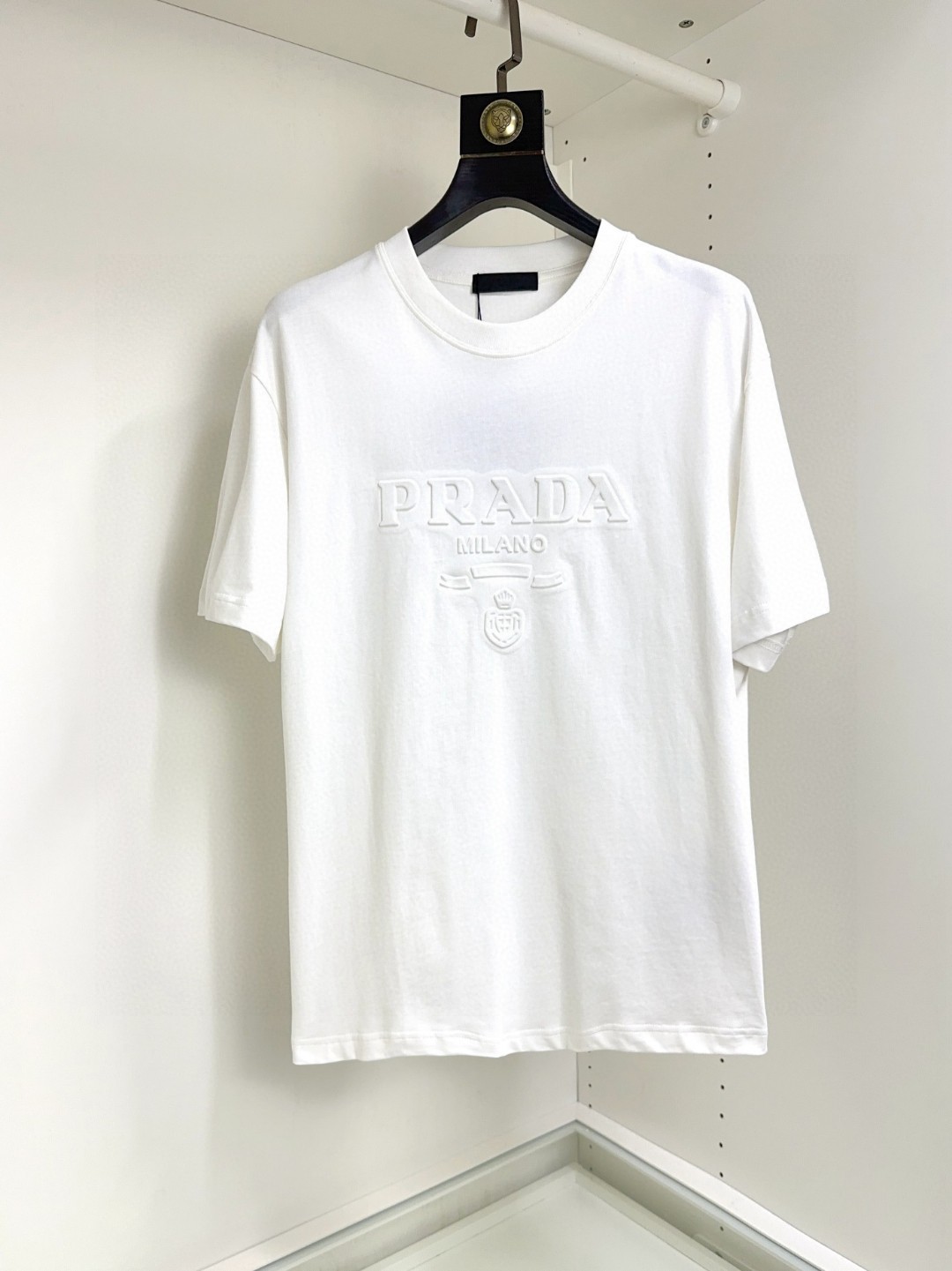 🔥🔥🔥 🐮 Prada 普拉达 🔥胖哥福音最大XL可穿200斤🐮高版本 🆕 顶级圆领休闲短袖👍高级定制百