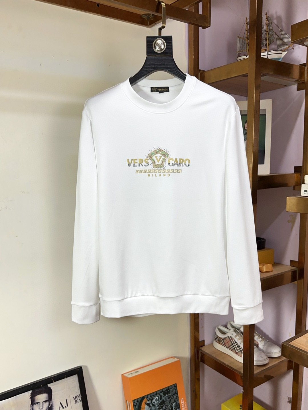  🐮Versace 范思哲 休闲圆领款时尚百搭卫衣，独家定制纯棉380克、科技面料，定制原版螺纹，档次极
