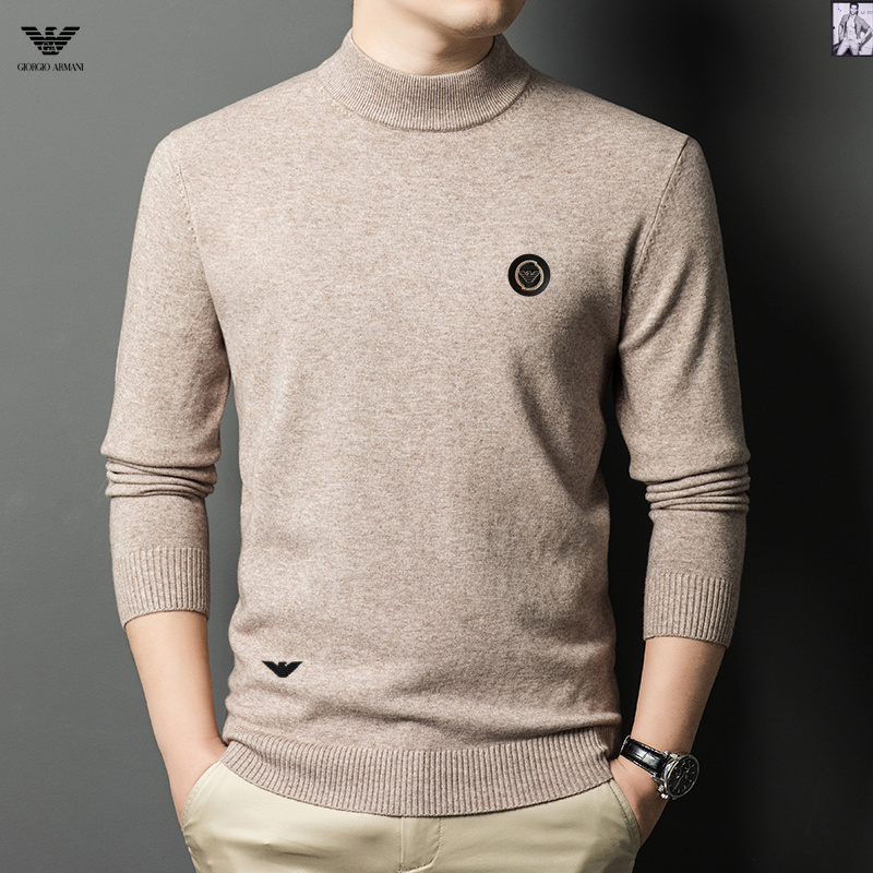 NO:116596,Armani Armani The latest counter is the first to be released!  High-end fashionable casual sweater, super genuine upper body instantly turns into Oppa!  , Simple and fashionable three-dimensional cutting, unique craftsmanship, produced by the original single OEM factory; the upper body effect is excellent, showing confidence temperament; all the details show perfect quality, the classic logo symbolizes the highest quality of the brand, possession is the beginning of another fashion, code number M —5XL,,armani,armani,sweaters,alexander wang19860909Armani 阿玛尼 最新款专柜同款首发！高端时尚休闲毛衣,超正版型上身瞬间变欧巴！,简约时尚的三维裁剪,工艺独特,原单代工厂出品；上身效果极佳,彰显自信气质；所有细微处尽情展现完美品质胸口的经典Logo象征了品牌至高的品质,拥有,便是另一种时尚的开始,码数M —5XL,,armani,armani,sweaters,alexander wang,Men's clothing