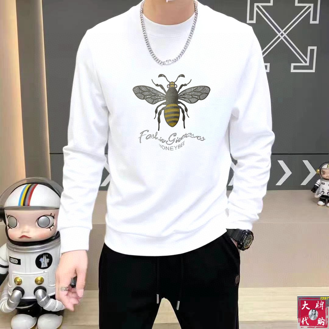  🐮Gucci 古奇 休闲圆领款时尚百搭卫衣，独家定制纯棉380克、科技面料，定制原版螺纹，档次极高，工
