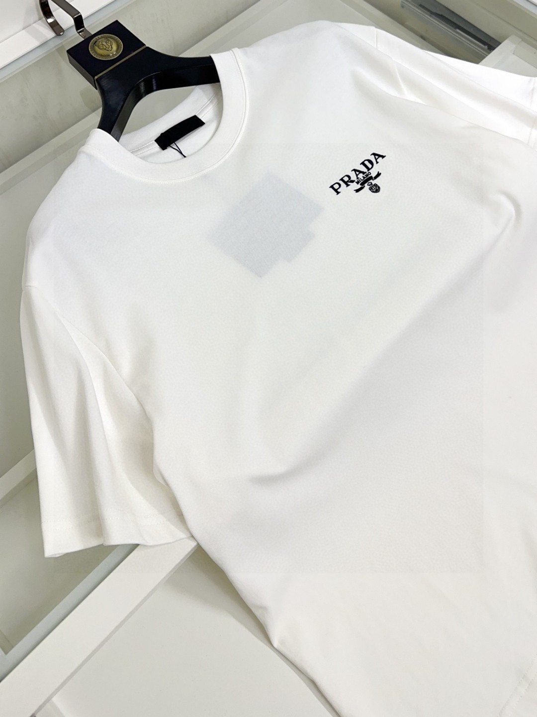  🐮 Prada 普拉达 🔥胖哥福音最大XL可穿200斤🐮高版本 🆕 顶级圆领休闲短袖👍高级定制百搭款式