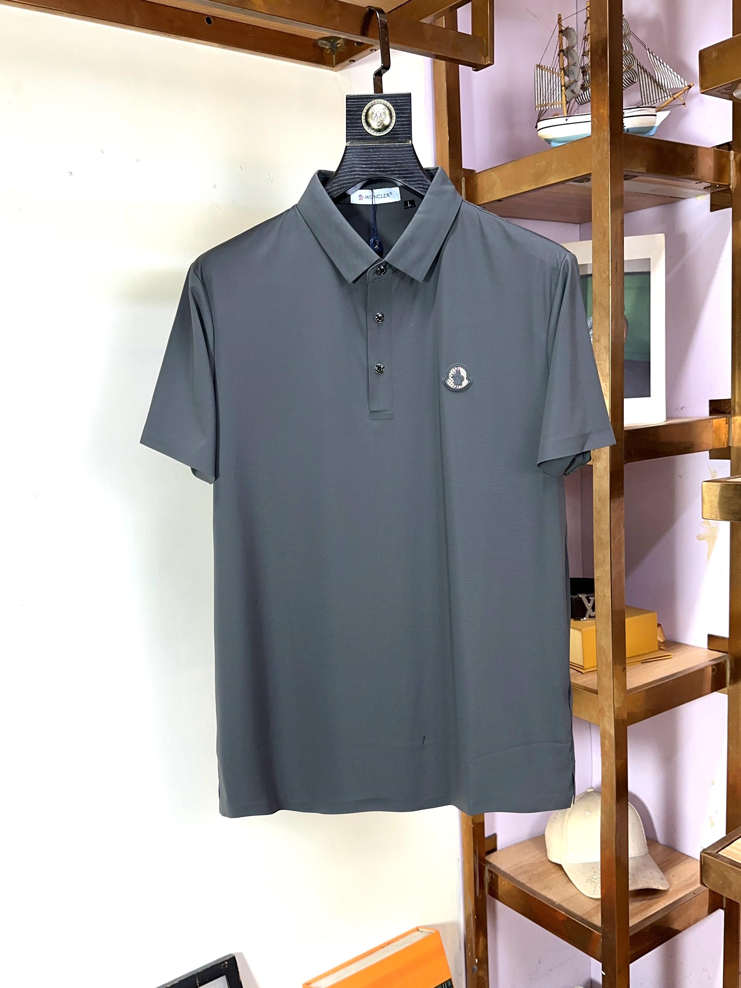  🌟 Moncler 蒙口 🔥 🔥胖哥福音4XL可穿200斤🔥全品全品相订单商务休闲翻领短袖 🔥 让整体