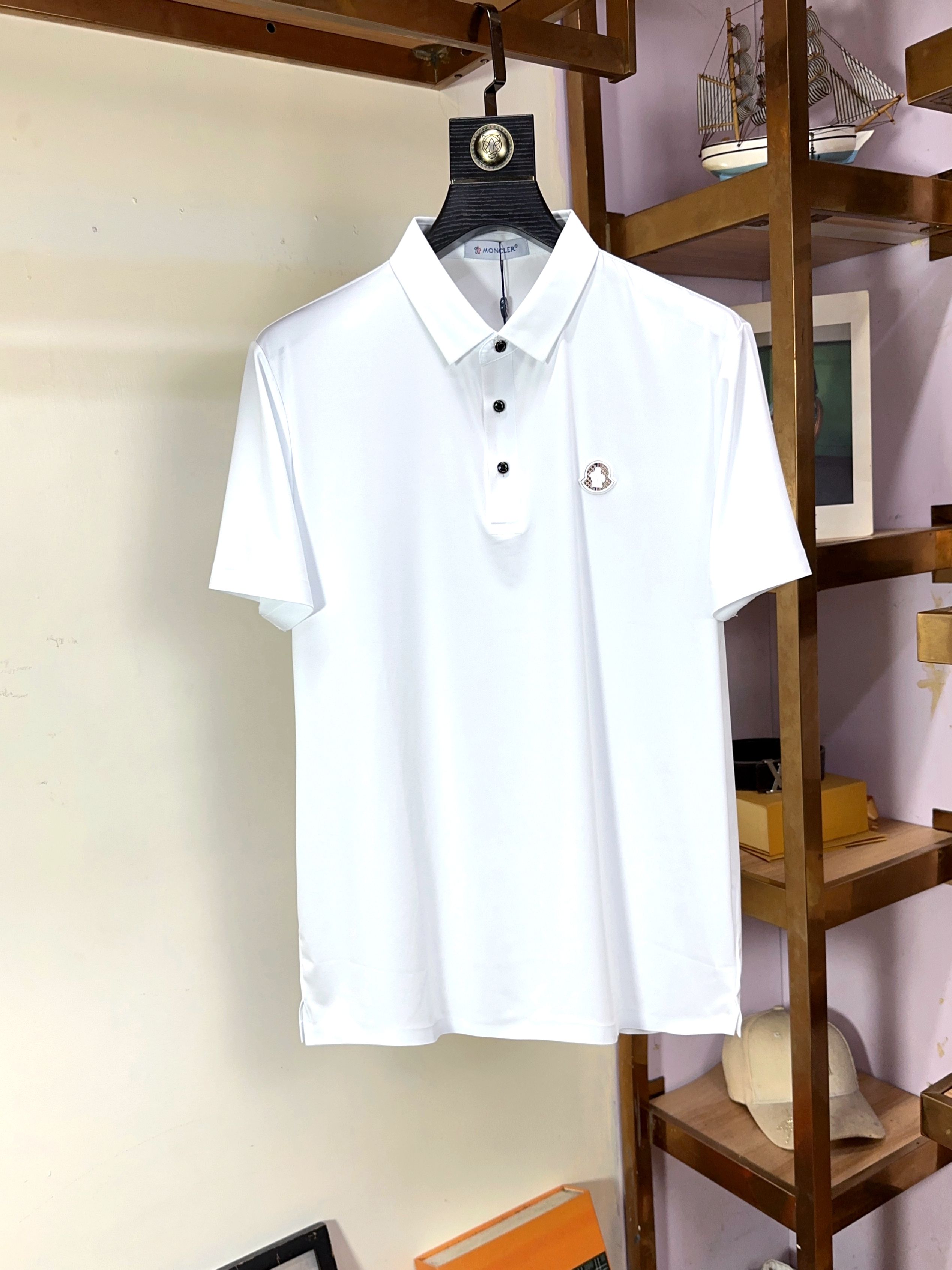  🌟 Moncler 蒙口 🔥 🔥胖哥福音4XL可穿200斤🔥全品全品相订单商务休闲翻领短袖 🔥 让整体