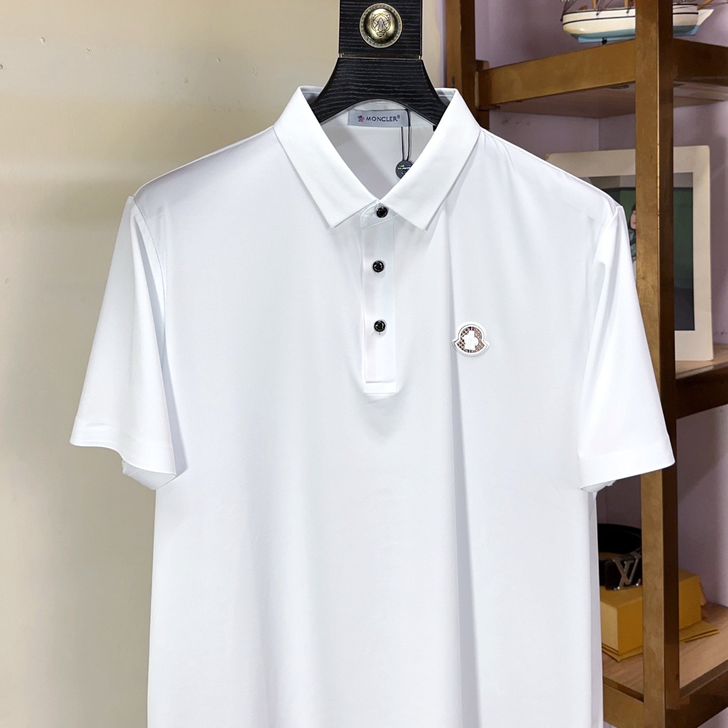  🌟 Moncler 蒙口 🔥 🔥胖哥福音4XL可穿200斤🔥全品全品相订单商务休闲翻领短袖 🔥 让整体