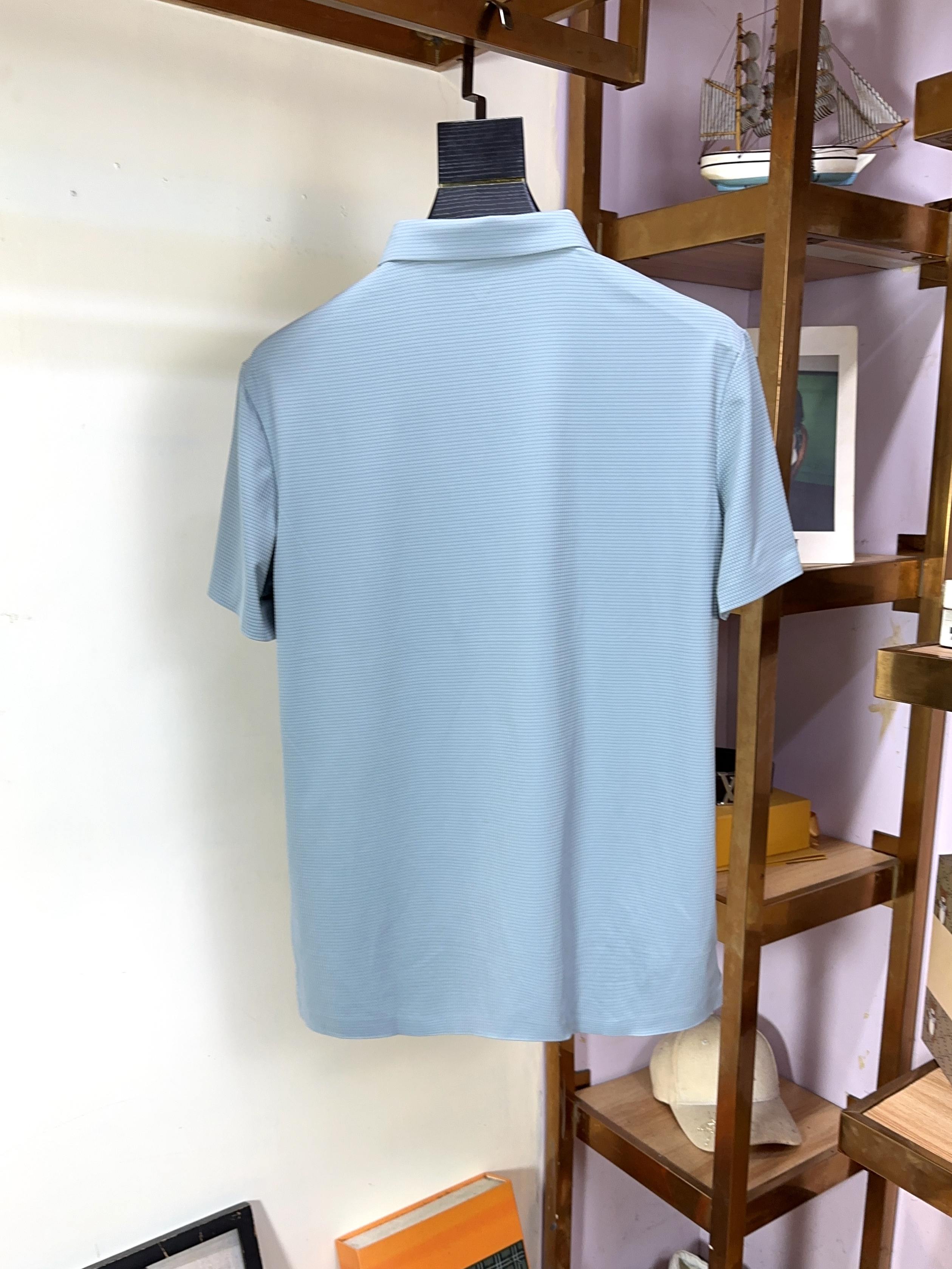  🌟 Armani 阿玛尼 🔥 🔥胖哥福音4XL可穿200斤🔥全品全品相订单商务休闲翻领短袖 🔥 让整体
