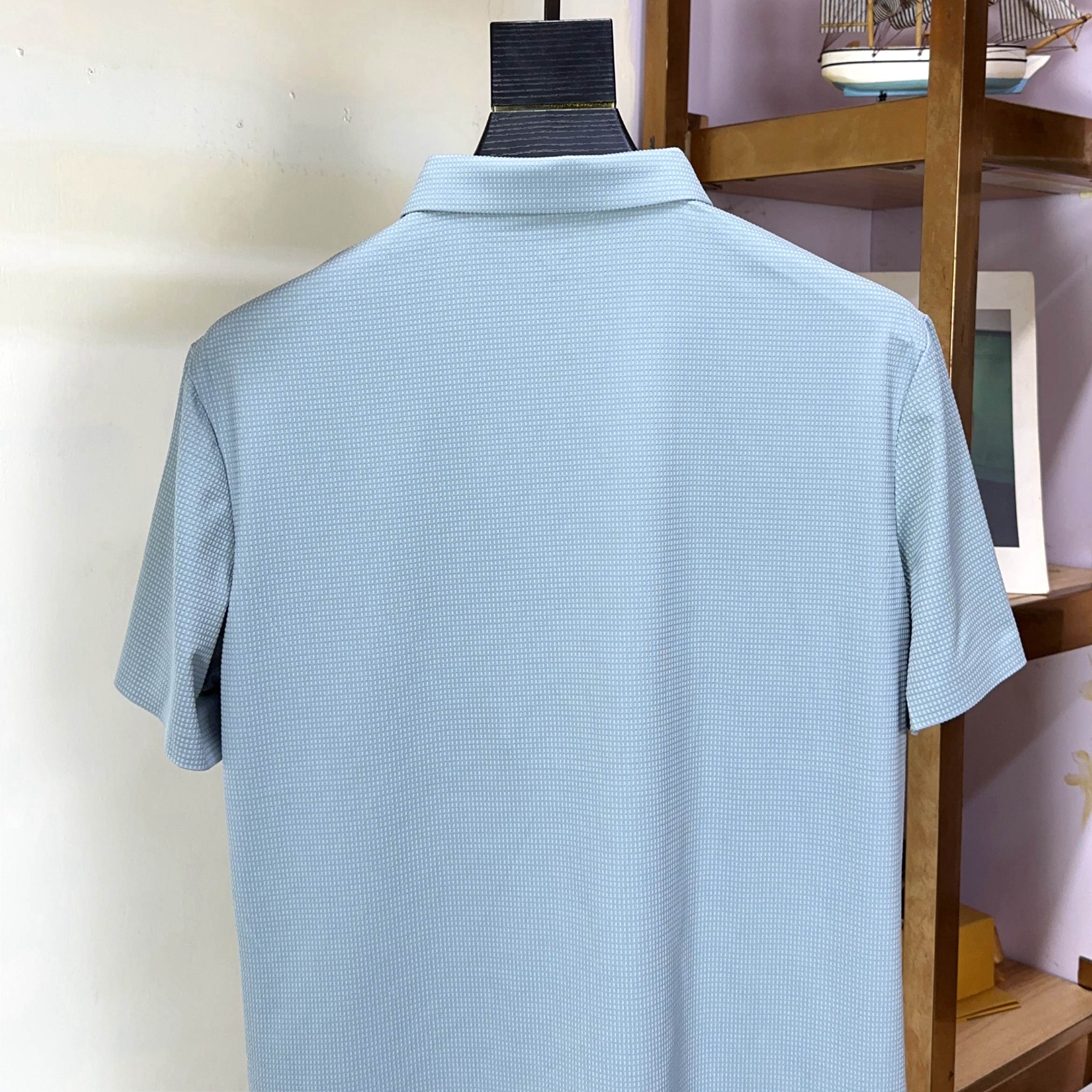  🌟 Armani 阿玛尼 🔥 🔥胖哥福音4XL可穿200斤🔥全品全品相订单商务休闲翻领短袖 🔥 让整体