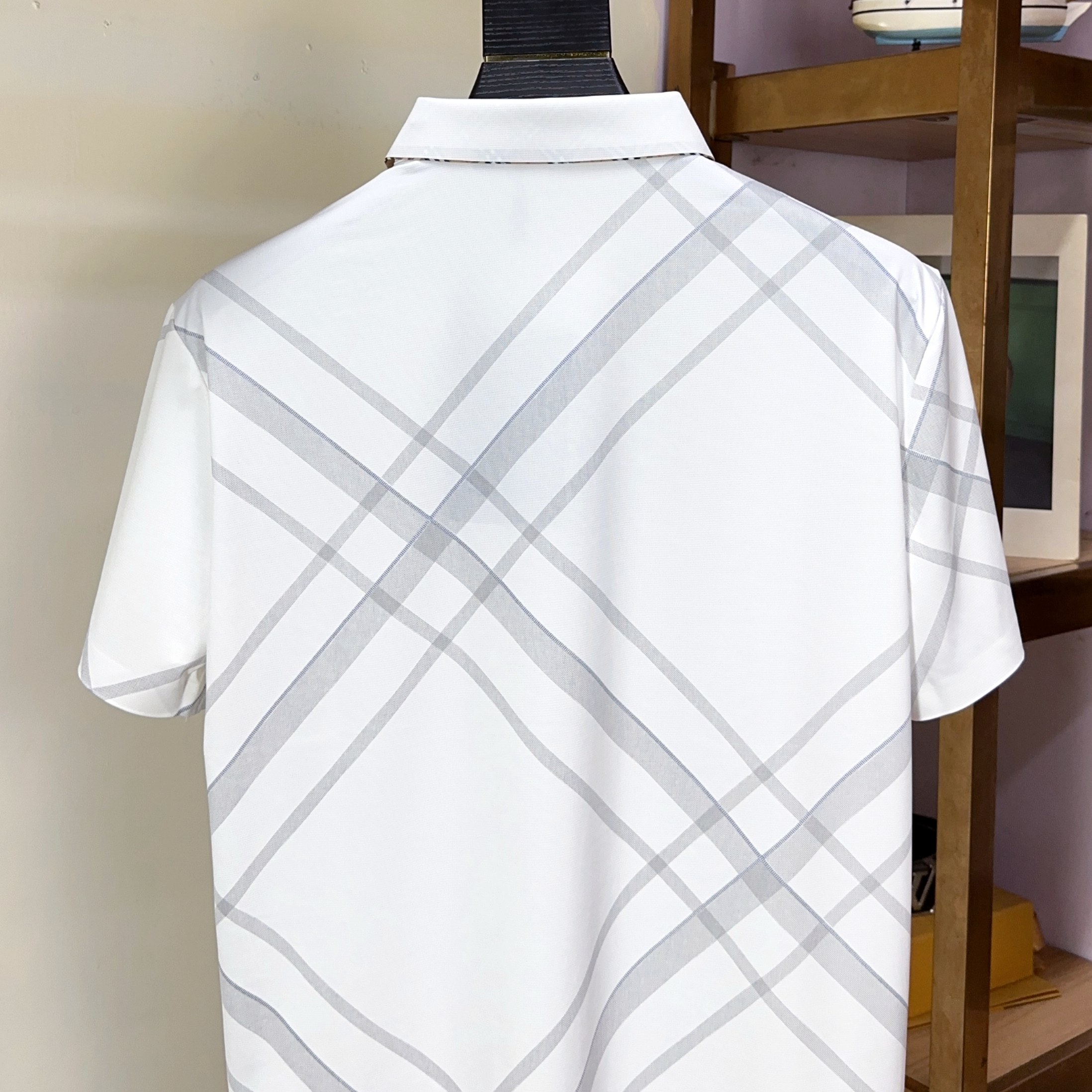  🌟 Burberry 巴宝莉 🔥 🔥胖哥福音4XL可穿200斤🔥全品全品相订单商务休闲翻领短袖 🔥 让