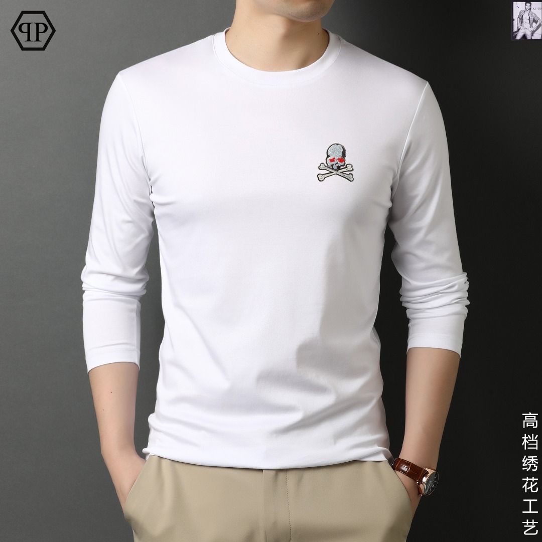 NO:119816,[PP Philip] New autumn and winter styles, high-end custom mercerized fabric long sleeves, world-class men's clothing, simple and fashionable, calm and versatile, atmospheric and elegant, extremely comfortable and comfortable experience, high-end fabrics, bright colors, ultimate smooth touch, delicate and not easy to wrinkle, luxurious and noble, crisp and stylish, locking needles, high-density sewing, all details are meticulous!  Worth owning.  M-4xl can wear about 195 catties, PHILIPP PLEIN, alexander wang19860909【 PP 菲利普】 秋冬季新款 高端定制丝光面料长袖 全球顶级男装,简约时尚,从容百搭,大气优雅 极度舒适体验 高端面料 色泽鲜艳 极致顺滑触感 细腻不易起皱 奢华高贵 挺括有型 锁针、高密度缝制,一切的细节处理一丝不苟！值得拥有．M-4xl 最大可穿195斤左右,,PHILIPP PLEIN,alexander wang,Men's clothing