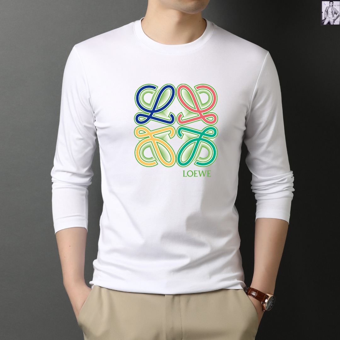 NO:119824,【Loewe】New autumn and winter styles, high-end custom mercerized fabric long sleeves, the world's top men's clothing, simple and fashionable, calm and versatile, atmospheric and elegant, extremely comfortable and comfortable experience, high-end fabrics, bright colors, ultimate smooth touch, delicate and not easy to wrinkle, luxurious and noble, crisp and stylish, lock needles, high-density sewing, all details are meticulous!  Worth owning.  M-4xl can wear about 195 catties, loewe, loewe, alexander wang19860909【 Loewe 罗意威】 秋冬季新款 高端定制丝光面料长袖 全球顶级男装,简约时尚,从容百搭,大气优雅 极度舒适体验 高端面料 色泽鲜艳 极致顺滑触感 细腻不易起皱 奢华高贵 挺括有型 锁针、高密度缝制,一切的细节处理一丝不苟！值得拥有．M-4xl 最大可穿195斤左右,,loewe,loewe,alexander wang,Men's clothing