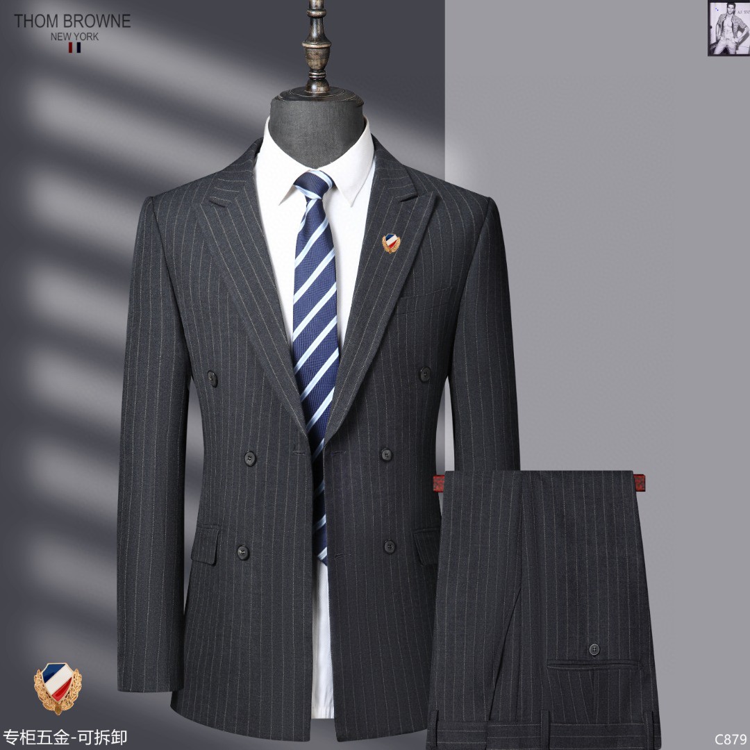 NO:121166,TB Tom Brown High-quality spring new long-sleeved suit set for sale First choice of taste Real photos, high-quality fabric First choice of original quality Please see the details, standard for men, classic and versatile outside wear First choice of taste, real OEM, it is produced by a real OEM, it is very classy when worn by others, comfortable, soft and stylish, careful, size 170-195, thom browne, business suit, alexander wang19860909TB 汤姆布朗 高品质春季新款长袖西装套装 抢新出售 品味首选 实拍好货,高品质面料 原单品质首选 请看细节图, 男士标配 经典百搭外穿 品味首选,真正的代工厂出品,送人自己穿都非常显档次,舒适,柔软有型,仔细,尺码170-195码,,thom browne,business suit,alexander wang,Men's clothing