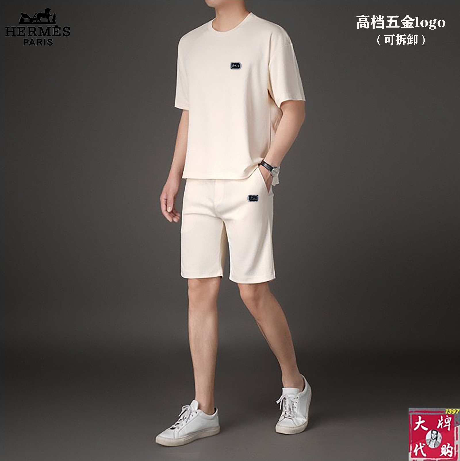 NO:141087,【Hermes】New Summer Set!  High-end custom fabrics!  Exclusive first new product, the official website synchronizes the Milan catwalk model, and the top quality goods (173 130 catties wear) standard code number!  The latest top official website original list, a new experience, three-dimensional tailoring of the counter fabric, new hardware accessories, delicate and soft feel, comfortable and breathable upper body, big brand style, luxury and atmospheric, texture only imported from Italy customization, versatile style, not picky in people, fine workmanship and meticulous, no pressure to enter and exit the counter, absolutely worth a piece of good product!  Number of code M-4XL (can wear about 200 catties), hermes, hermes, alexander wang19860909【 Hermes 爱马仕】夏季新款套装！高端定制面料！独家首发新品 ,官网同步米兰走秀款 实物拍摄顶级好货（173 130斤穿l）标准码数！最新顶尖官网原单,全新体验 专柜面料立体剪裁 全新五金配件、手感细腻柔软 上身舒适透气 大牌风范 奢华大气 进口意大利定制才有的质感 百搭款式 穿着不挑人 ,做工精细一丝不苟 ,出入专柜无压力 绝对值得人手一件的好货！码数M-4XL（可穿200斤左右）,,hermes,hermes,alexander wang,Men's clothing