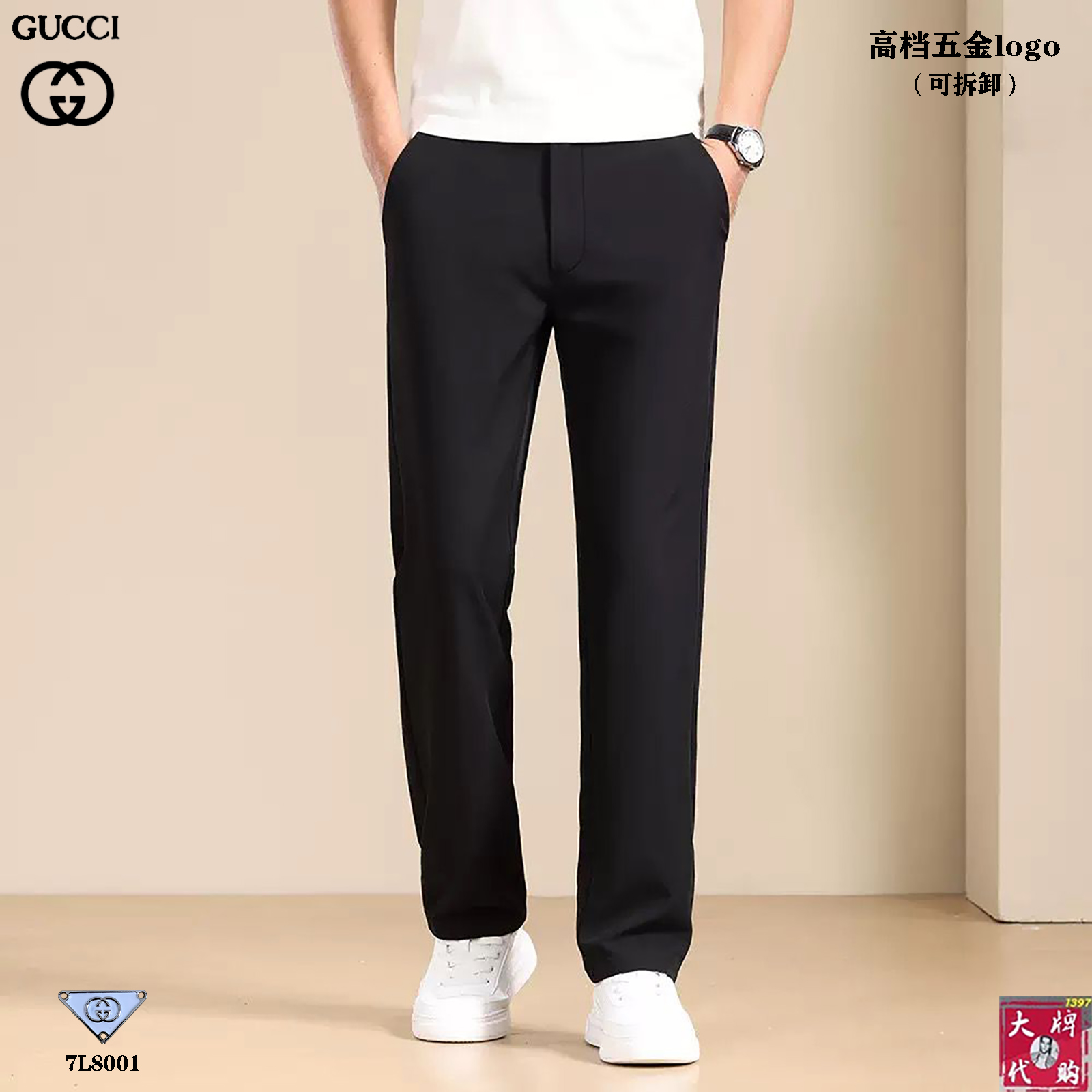 NO:147802,Gucci Foreign Trade Company Order Men's Casual Pants Standard slim straight-fitting style has a smooth touch~ but it has a crisp and tough texture!  !  Wearing close to the body is very refreshing and energetic. Classic color, because it is simple. Let’s talk about its workmanship, the wiring, turning, edge wrapping and jujube are neat and neat, meticulous. Number 29-40, gucci, alexander wang19860909Gucci 古奇 外贸易公司订单 男士休闲裤 标准的修身直筒版型手感柔滑~却又不失挺括的钢韧质感！！贴身穿着非常的清爽、精神. 经典的颜色,因为它是简单 再说说它的做工,里里外外的走线、车工、包边和打枣都整洁利索,一丝不苟 码数29-40,,gucci,alexander wang,Men's clothing
