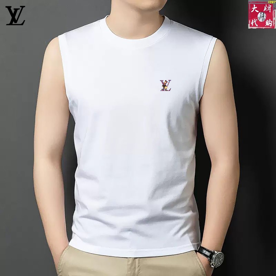 NO:160619,【LV Louis Vuitton】New summer style high-end custom fabric vest sleeveless short sleeves, world's top men's clothing, simple and fashionable, calm and versatile, atmospheric and elegant, extremely comfortable and comfortable experience High-end fabrics, bright colors, ultimate smooth touch, delicate and not easy to wrinkle, luxurious and noble, crisp and stylish, lock needles, high-density sewing, all details are meticulous!  Worth owning.  Code number M-4XL, louis vuitton,louis vuitton,t-shirt,alexander wang19860909【 LV 路易威登】夏季新款 高端定制面料背心无袖短袖, 全球顶级男装,简约时尚,从容百搭,大气优雅 极度舒适体验 高端面料 色泽鲜艳 极致顺滑触感 细腻不易起皱 奢华高贵 挺括有型 锁针、高密度缝制,一切的细节处理一丝不苟！值得拥有．码数M-4XL,,louis vuitton,louis vuitton,T-shirt,alexander wang,Men's clothing