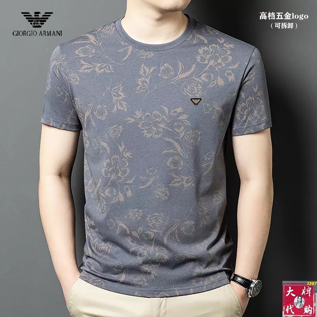 NO:414188,Armani new high-end short-sleeved . Original quality Trading company order model Comfortable and versatile texture can be matched at will Classic logo logo Three-dimensional cut Comfortable and breathable Number of codes M-4XL, Armani, Armani, T-shirt, alexander wang19860909Armani 阿玛尼 新款高版本短袖 . 原单品质 贸易公司订单款 质感舒适百搭可随意搭配 经典logo标示 版型立体剪裁 舒适透气 码数M-4XL,,armani,armani,T-shirt,alexander wang,Men's clothing