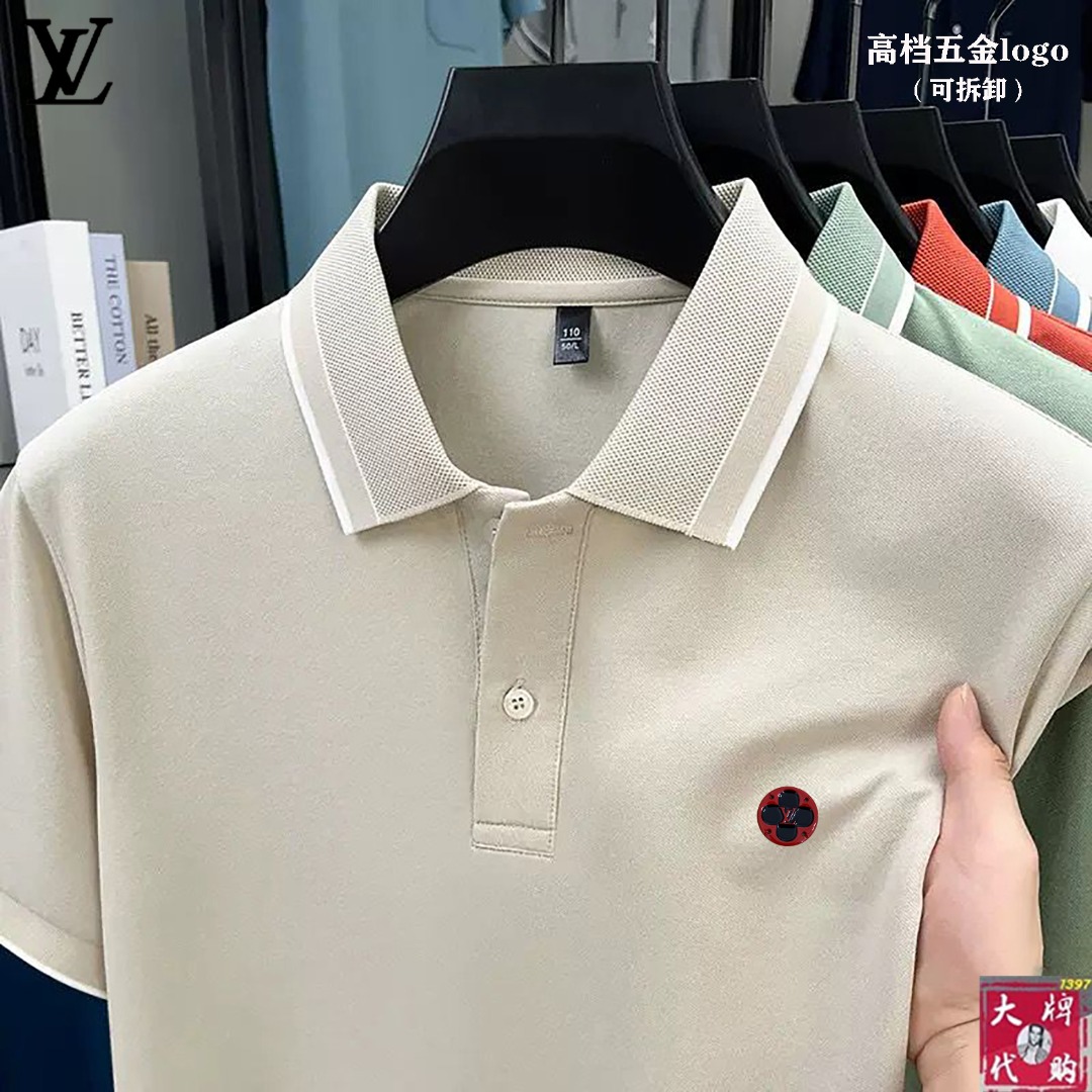 NO:450773,LV Louis Vuitton's latest counter is launched in the first!  High-end, fashionable and casual short-sleeved sleeves, super genuine upper body instantly turns into Oppa!  , Simple and fashionable three-dimensional cutting, unique craftsmanship, produced by the original single OEM factory; the upper body effect is excellent, showing confidence temperament; all the details show perfect quality, the classic logo symbolizes the highest quality of the brand, possession is the beginning of another fashion, code number M -- 4XL;,,louis vuitton,louis vuitton,T-shirt,alexander wang19860909LV 路易威登 最新款专柜同款首发！高端时尚休闲短袖,超正版型上身瞬间变欧巴！,简约时尚的三维裁剪,工艺独特,原单代工厂出品；上身效果极佳,彰显自信气质；所有细微处尽情展现完美品质胸口的经典Logo象征了品牌至高的品质,拥有,便是另一种时尚的开始,码数M --4XL；,,louis vuitton,louis vuitton,T-shirt,alexander wang,Men's clothing