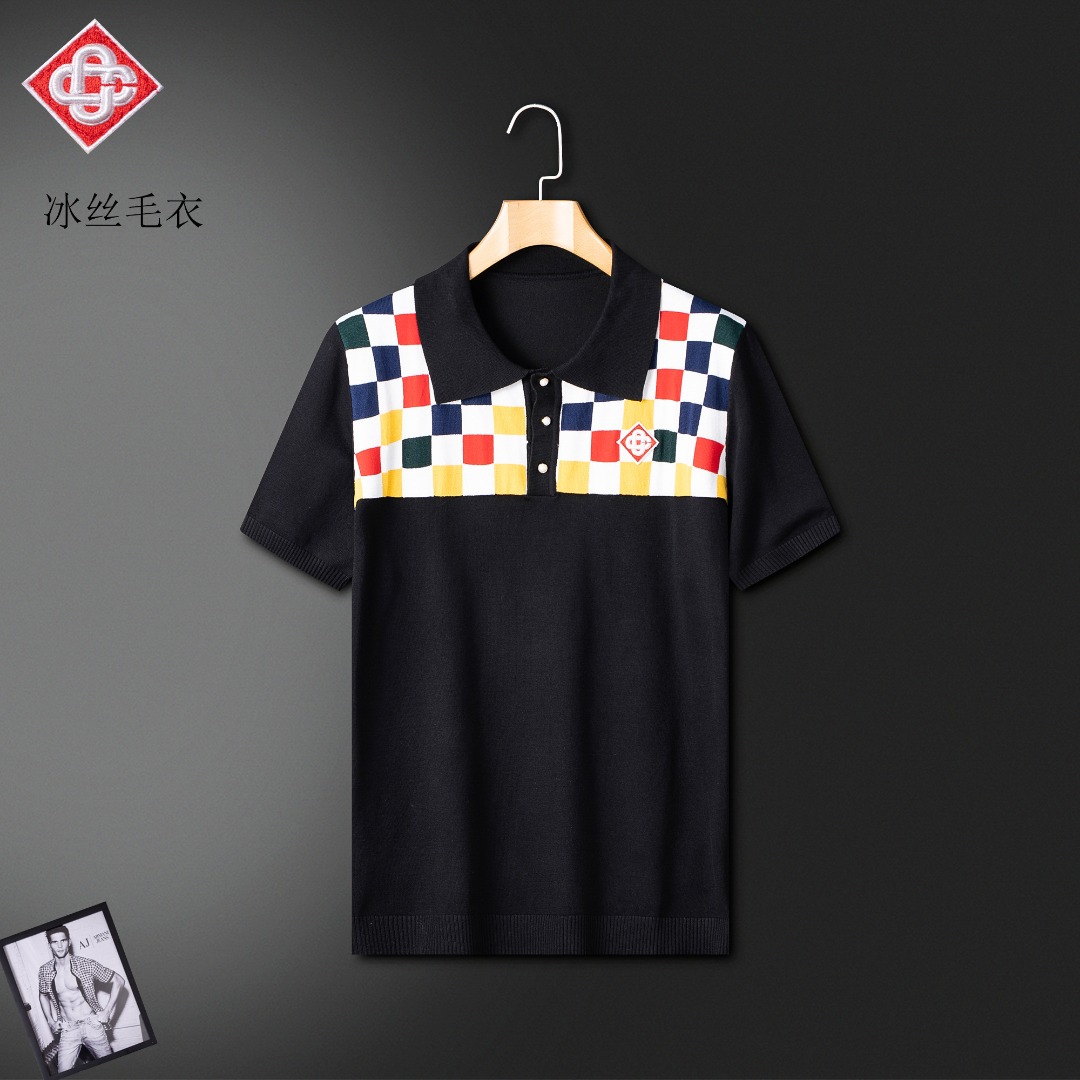 NO:454228,Casa 2025 summer new men's short-sleeved sweater ice silk sweater, super classic design. Simple and without any unnecessary cumbersome feeling. This model is an indispensable versatile item for men in autumn and winter. Made of high-quality Australian wool, it is super comfortable to wear, the fabric is warm and textured, avant-garde and practical. Exquisite and perfect craftsmanship. The latest official website design, a classic work of the fashion and casual series, main!  M-3XL (maximum wearable about 190 catties), sweaters, T-shirt, alexander wang19860909卡萨 2025夏季新款男装短袖毛衣冰丝针织衫,超经典设计.简约没有任何多余累赘感.本款是男士秋冬不可缺少的一件百搭单品.采用澳洲优质羊毛制作而成,穿身上超级舒适,面料保暖有质感,前卫又实穿.精致完美工艺 最新官网设计 时尚休闲系列的经典之作 主打！M-3XL（最大可穿190斤左右）,,sweaters,T-shirt,alexander wang,Men's clothing