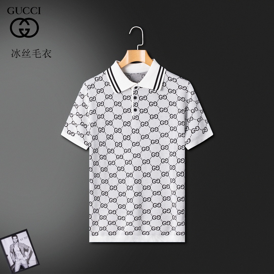 NO:481202,Gucci New men's short-sleeved sweater ice silk sweater, super classic design. Simple without any unnecessary cumbersome feeling. This model is an indispensable versatile item for men in autumn and winter. Made of high-quality Australian wool, it is super comfortable to wear, the fabric is warm and textured, avant-garde and practical. Exquisite and perfect craftsmanship. The latest official website design, a classic work of the fashion and casual series. The main feature!  M-3XL (maximum wearable about 190 catties), gucci, sweaters, T-shirt, alexander wang19860909Gucci 古奇 新款男装短袖毛衣冰丝针织衫,超经典设计.简约没有任何多余累赘感.本款是男士秋冬不可缺少的一件百搭单品.采用澳洲优质羊毛制作而成,穿身上超级舒适,面料保暖有质感,前卫又实穿.精致完美工艺 最新官网设计 时尚休闲系列的经典之作 主打！码数M-3XL（最大可穿190斤左右）,,gucci,sweaters,T-shirt,alexander wang,Men's clothing