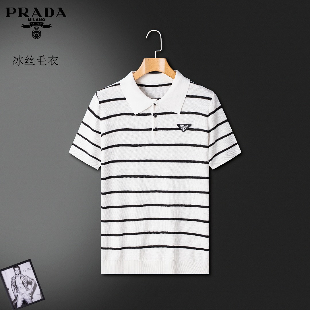 NO:481208,Prada New men's short-sleeved sweater ice silk sweater, super classic design. Simple and without any unnecessary cumbersome feeling. This model is an indispensable versatile item for men in autumn and winter. Made of high-quality Australian wool, it is super comfortable to wear, the fabric is warm and textured, avant-garde and practical. Exquisite and perfect craftsmanship. The latest official website design, a classic work of the fashion and casual series. The main feature!  M-3XL (maximum wearable about 190 catties), prada, prada, sweaters, T-shirt, alexander wang19860909Prada 普拉达 新款男装短袖毛衣冰丝针织衫,超经典设计.简约没有任何多余累赘感.本款是男士秋冬不可缺少的一件百搭单品.采用澳洲优质羊毛制作而成,穿身上超级舒适,面料保暖有质感,前卫又实穿.精致完美工艺 最新官网设计 时尚休闲系列的经典之作 主打！码数M-3XL（最大可穿190斤左右）,,prada,prada,sweaters,T-shirt,alexander wang,Men's clothing