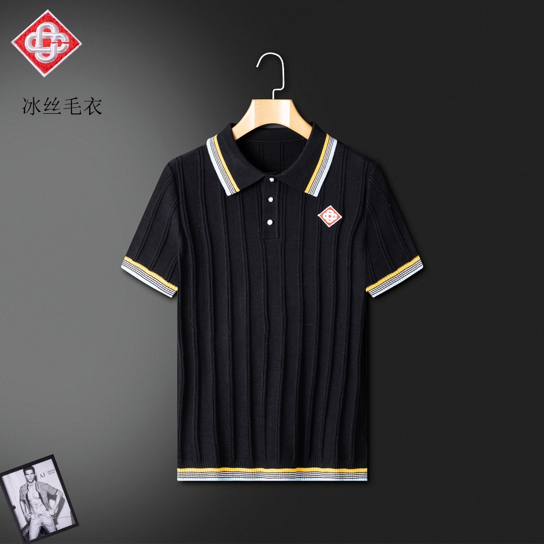 NO:489314,Casa's new men's short-sleeved sweater ice silk sweater, super classic design. Simple and without any unnecessary cumbersome feeling. This model is an indispensable versatile item for men in summer. Made of high-quality Australian wool, it is super comfortable to wear, the fabric is textured, avant-garde and practical. Exquisite and perfect craftsmanship. The latest official website design, a classic work of the fashion and casual series, main!  M-3XL (maximum wearable about 190 catties), sweaters, T-shirt, alexander wang19860909卡萨 新款男装短袖毛衣冰丝针织衫,超经典设计.简约没有任何多余累赘感.本款是男士夏季不可缺少的一件百搭单品.采用澳洲优质羊毛制作而成,穿身上超级舒适,面料有质感,前卫又实穿.精致完美工艺 最新官网设计 时尚休闲系列的经典之作 主打！M-3XL（最大可穿190斤左右）,,sweaters,T-shirt,alexander wang,Men's clothing