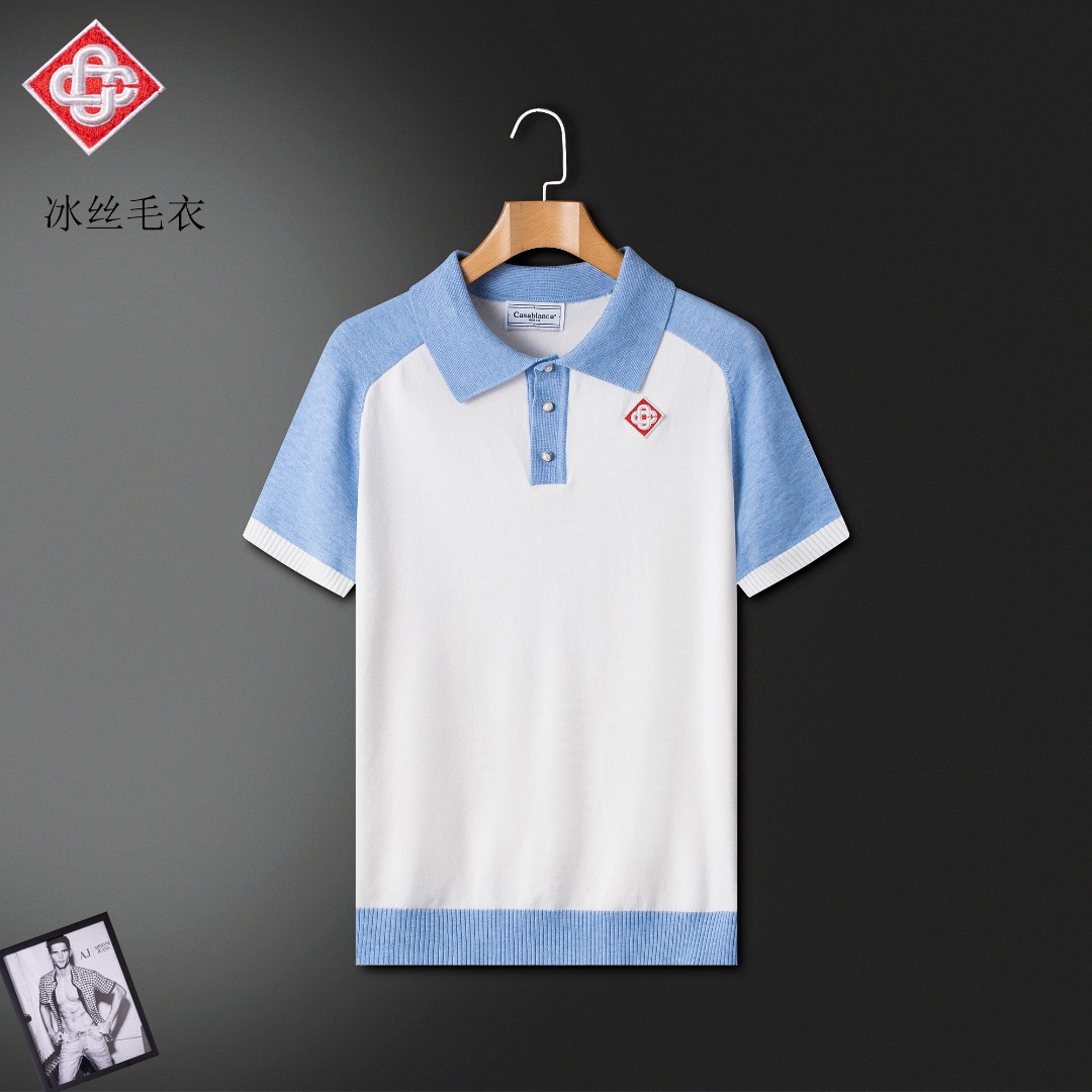 NO:489328,Casa's new men's short-sleeved sweater ice silk sweater, super classic design. Simple and without any unnecessary cumbersome feeling. This model is an indispensable versatile item for men in summer. Made of high-quality Australian wool, it is super comfortable to wear, the fabric is textured, avant-garde and practical. Exquisite and perfect craftsmanship. The latest official website design, a classic work of the fashion and casual series, main!  M-3XL (maximum wearable about 190 catties), sweaters, T-shirt, alexander wang19860909卡萨 新款男装短袖毛衣冰丝针织衫,超经典设计.简约没有任何多余累赘感.本款是男士夏季不可缺少的一件百搭单品.采用澳洲优质羊毛制作而成,穿身上超级舒适,面料有质感,前卫又实穿.精致完美工艺 最新官网设计 时尚休闲系列的经典之作 主打！M-3XL（最大可穿190斤左右）,,sweaters,T-shirt,alexander wang,Men's clothing