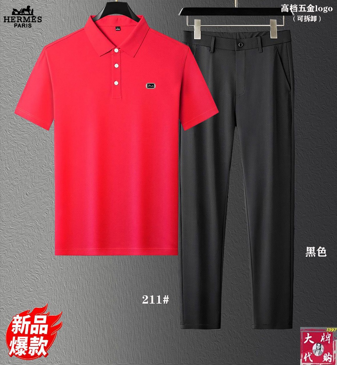 NO:531018,【Hermes】New set!  Mercerated fabric!  Exclusive first new product, 2025ss official website synchronized with Milan catwalk style, top quality goods (173 130 catties wear) standard code number!  The latest top official website original list, a new experience, three-dimensional fabric tailoring, new hardware accessories, delicate and soft feel, comfortable and breathable upper body, big brand style, luxury and atmospheric, texture only custom imported from Italy, versatile style, not picky to wear, meticulous workmanship, no pressure to go in and out, absolutely a good product worth everyone!  Size clothes M-4XL pants 29-40 (can be worn about 195 catties), hermes, alexander wang19860909【爱马仕】新款套装！丝光面料！独家首发新品 ,2025ss官网同步米兰走秀款 实物拍摄顶级好货（173 130斤穿l）标准码数！最新顶尖官网原单,全新体验 面料立体剪裁 全新五金配件、手感细腻柔软 上身舒适透气 大牌风范 奢华大气 进口意大利定制才有的质感 百搭款式 穿着不挑人 ,做工精细一丝不苟 ,出入无压力 绝对值得人手一件的好货！码数衣服M-4XL 裤子29-40（可穿195斤左右）,,hermes,alexander wang,Men's clothing