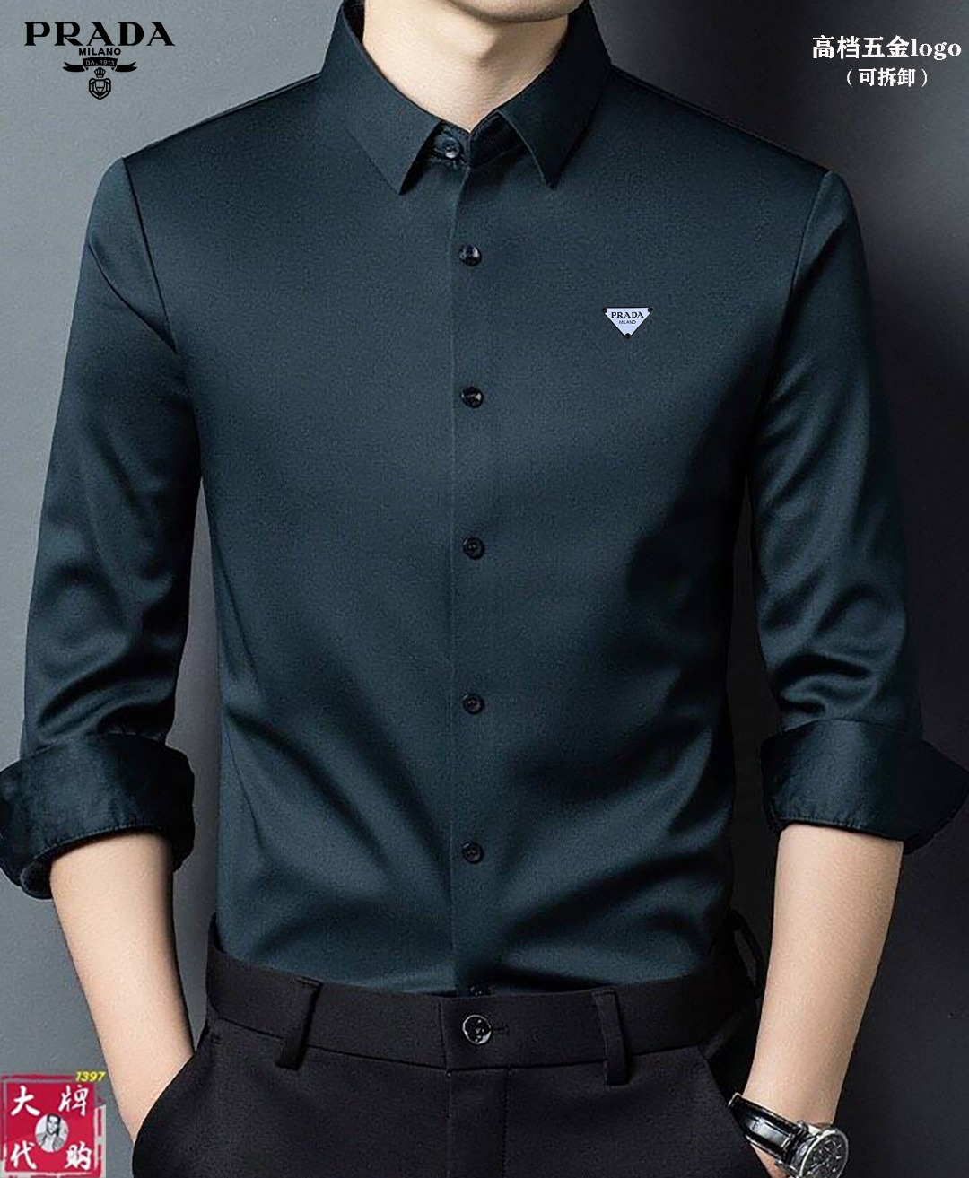 NO:622281,Prada Prada velvet thickened top fashion long-sleeved lapel haute couture spring style new long-sleeved haute couture versatile style that anyone can easily control. The fabric is fully customized and the latest logo design of the luxury classic brand on the chest is very classy and a must-have for those who know their stuff!  The tailoring is slim-fitting, very refined, shows off aura, and highlights the sophistication of business men. This is unique, it has just the right amount of slim fit, and the upper body effect is great!  Size M-4XL,,prada,prada,alexander wang19860909Prada 普拉达 加绒加厚顶级时尚长袖翻领高级定制春款新款长袖高级定制百搭款式 任何人都可以轻松驾驭 面料全订制工艺 胸前奢华经典品牌最新logo设计,非常显档次懂货的必须入！版型剪裁属于修身款 非常精致,显气场,又会凸显商务男士的精致,这就是独到之处,恰到好处的修身,上身效果非常赞！尺码M-4XL,,prada,prada,alexander wang,Men's clothing