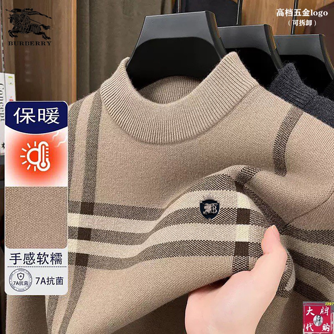 NO:644919,[Burberry] New long-sleeved sweater for autumn and winter. Classic catwalk style, customized high-end fabrics. Advanced customization. Luxurious and ultimate kingly style. Handsome enough!  Perfect details, exquisite texture, extraordinary quality, long-lasting wear and not easy to deform. Sizes M-4XL can wear about 195 pounds. Please state your height and weight when placing an order!  ,,burberry,burberry,sweaters,alexander wang19860909【Burberry 巴宝莉】 秋冬季新款长袖毛衣 经典走秀款订制高档面料 高级定制 奢华极致王者风范 足够的帅气！完美细节 质感细腻 品质超凡 久穿而不易变形 尺码M-4XL 可穿195斤左右 下单请报身高体重！,,burberry,burberry,sweaters,alexander wang,Men's clothing