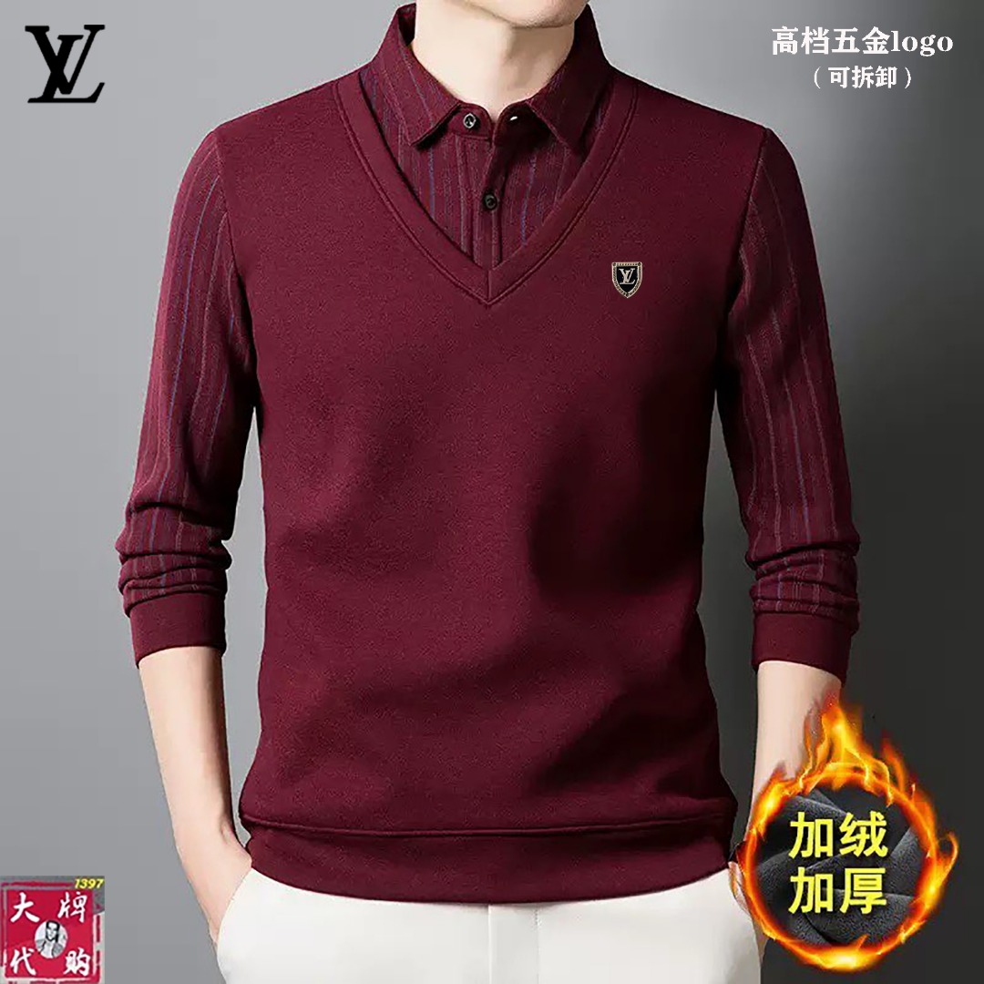 NO:648625,LV Louis Vuitton's latest model debuts at counters!  Two pieces of high-end fashion and casual fakes, the super authentic upper body will instantly transform you into an oppa!  , simple and fashionable three-dimensional tailoring, unique craftsmanship, produced by the original factory; excellent upper body effect, showing confident temperament; all details show perfect quality. The classic logo on the chest symbolizes the brand's supreme quality. Owning it is the beginning of another fashion. Size M--4XL, , louis vuitton, louis vuitton, alexander wang19860909LV 路易威登 最新款专柜同款首发！高端时尚休闲假两件,超正版型上身瞬间变欧巴！,简约时尚的三维裁剪,工艺独特,原单代工厂出品；上身效果极佳,彰显自信气质；所有细微处尽情展现完美品质胸口的经典Logo象征了品牌至高的品质,拥有,便是另一种时尚的开始,码数M--4XL,,louis vuitton,louis vuitton,alexander wang,Men's clothing