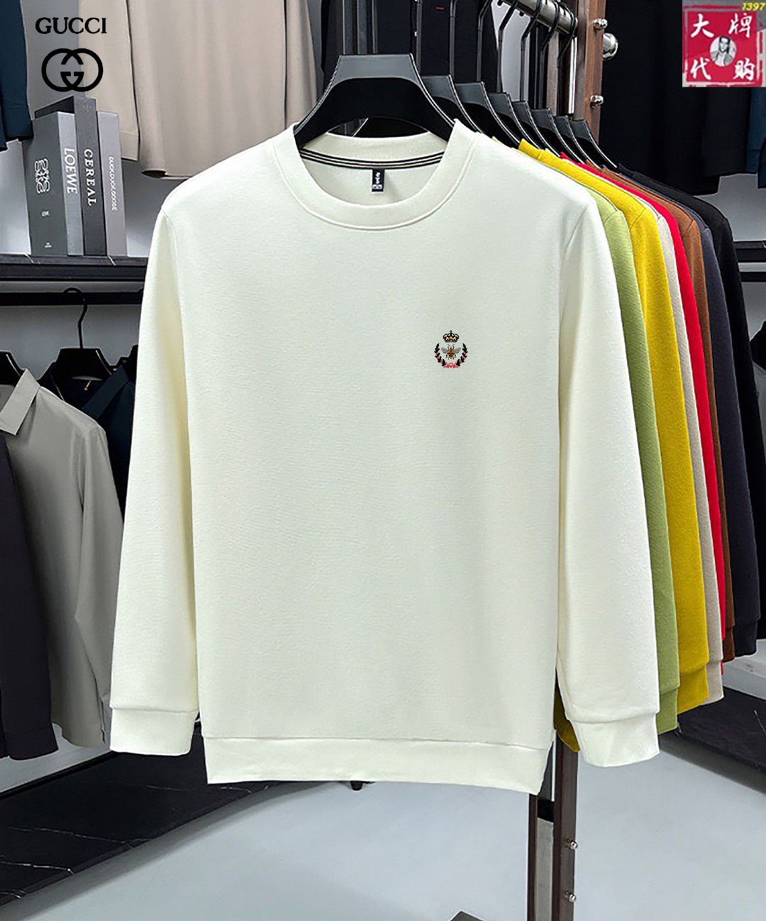 NO:735054,[Gucci] Spring new long-sleeved sweatshirt, classic catwalk style, customized high-end pure cotton sweatshirt fabric, advanced customization, luxurious and ultimate king style, handsome enough!  Perfect details, exquisite texture, extraordinary quality, long-lasting wear and not easy to deform, size M-4XL, can wear about 195 pounds, hoodie, sweatshirts,19860909【古奇】春季新款长袖卫衣 经典走秀款订制高档纯棉卫衣面料 高级定制 奢华极致王者风范 足够的帅气！完美细节 质感细腻 品质超凡 久穿而不易变形 尺码M-4XL 可穿195斤左右,,hoodie,sweatshirts,,Men's clothing